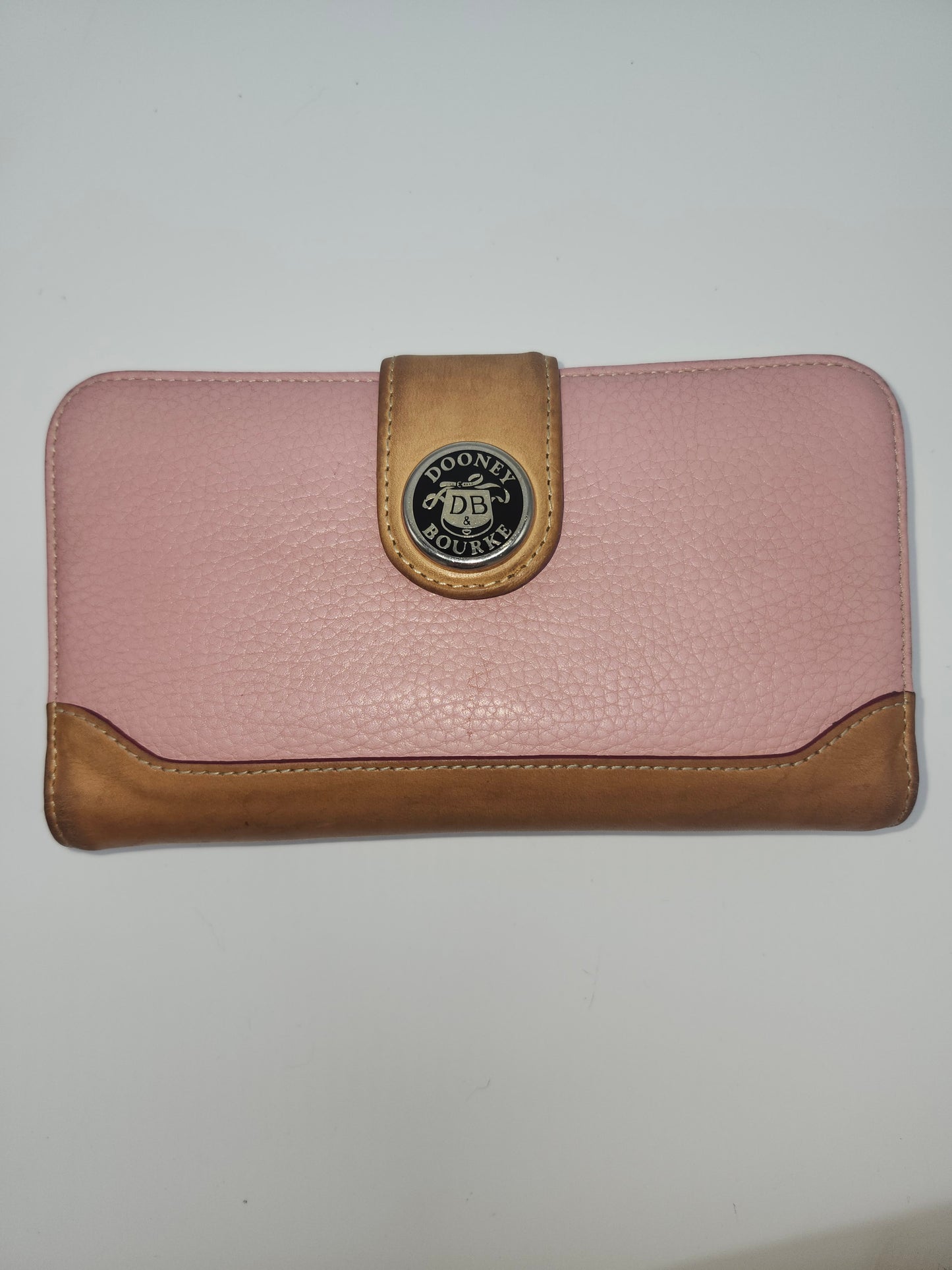 *Vintage* Dooney & Bourke Pink Leather Hobo Shoulder Bag w/ Wallet