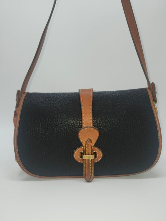 Vintage Dooney & Bourke Pebble Grain Leather Shoulder Bag