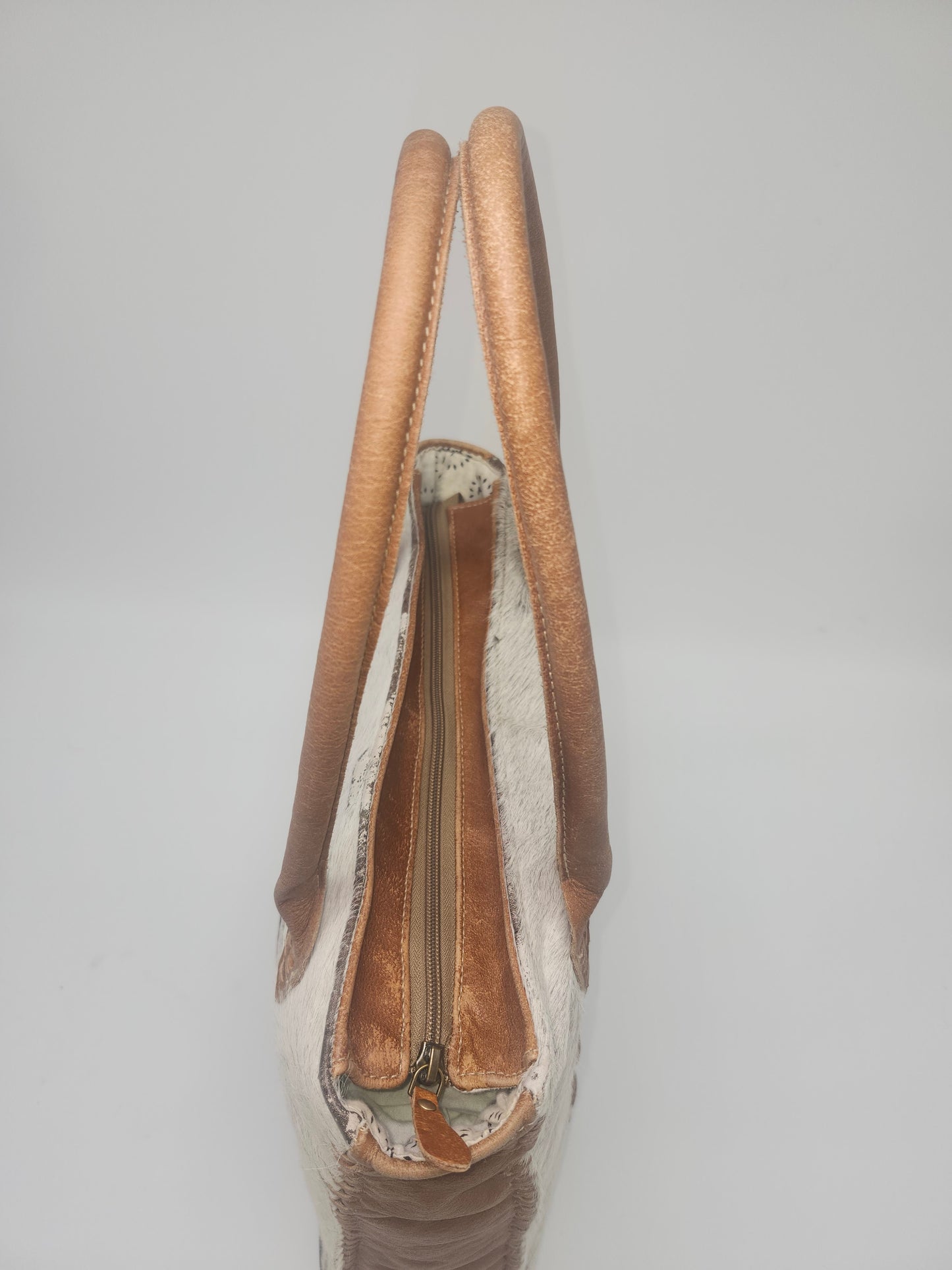 Vintage Cowhide & Leather XL Tote Bag