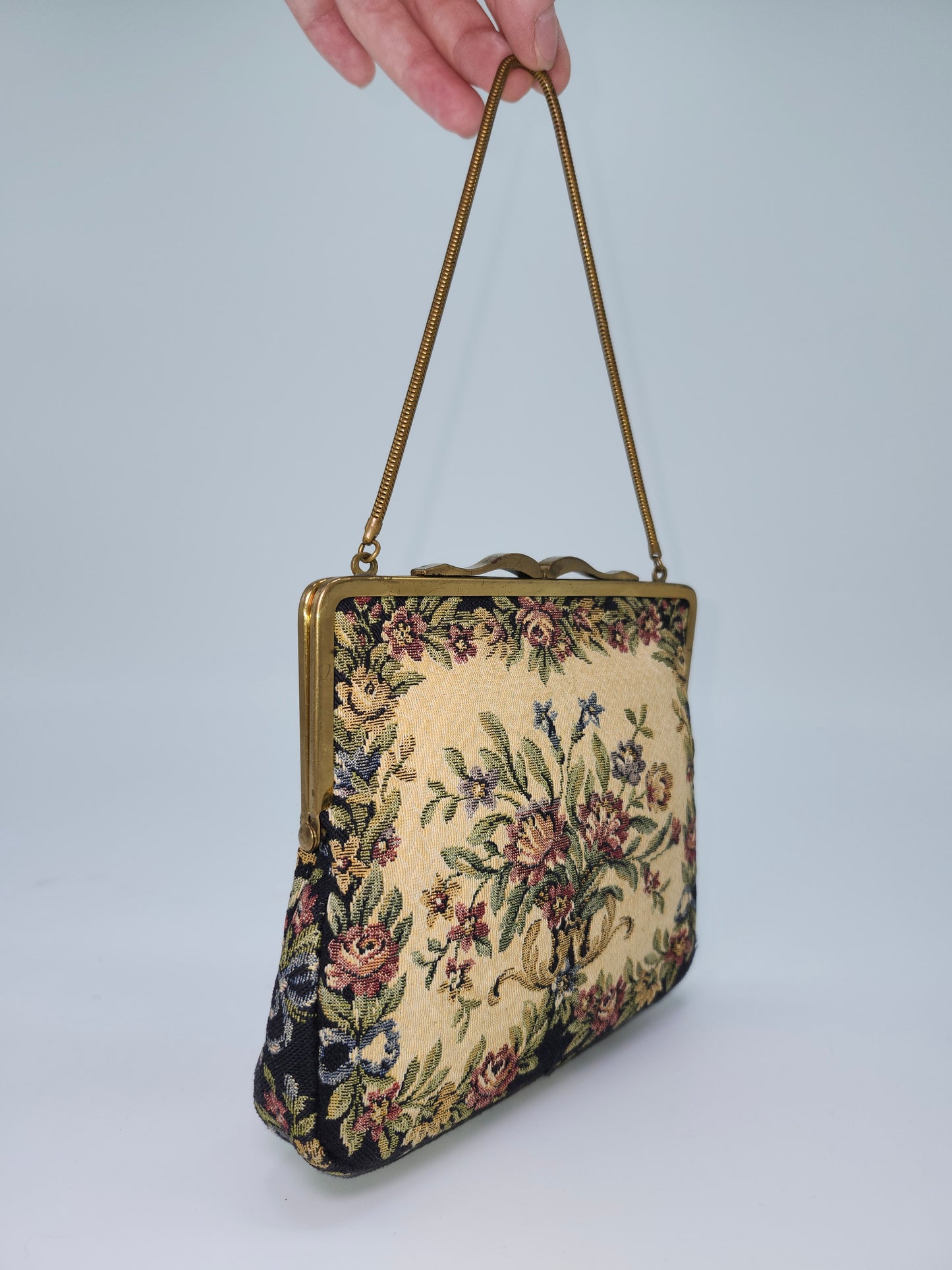 Maison Blanche Petti Point Tapestry Purse Made in West Germany