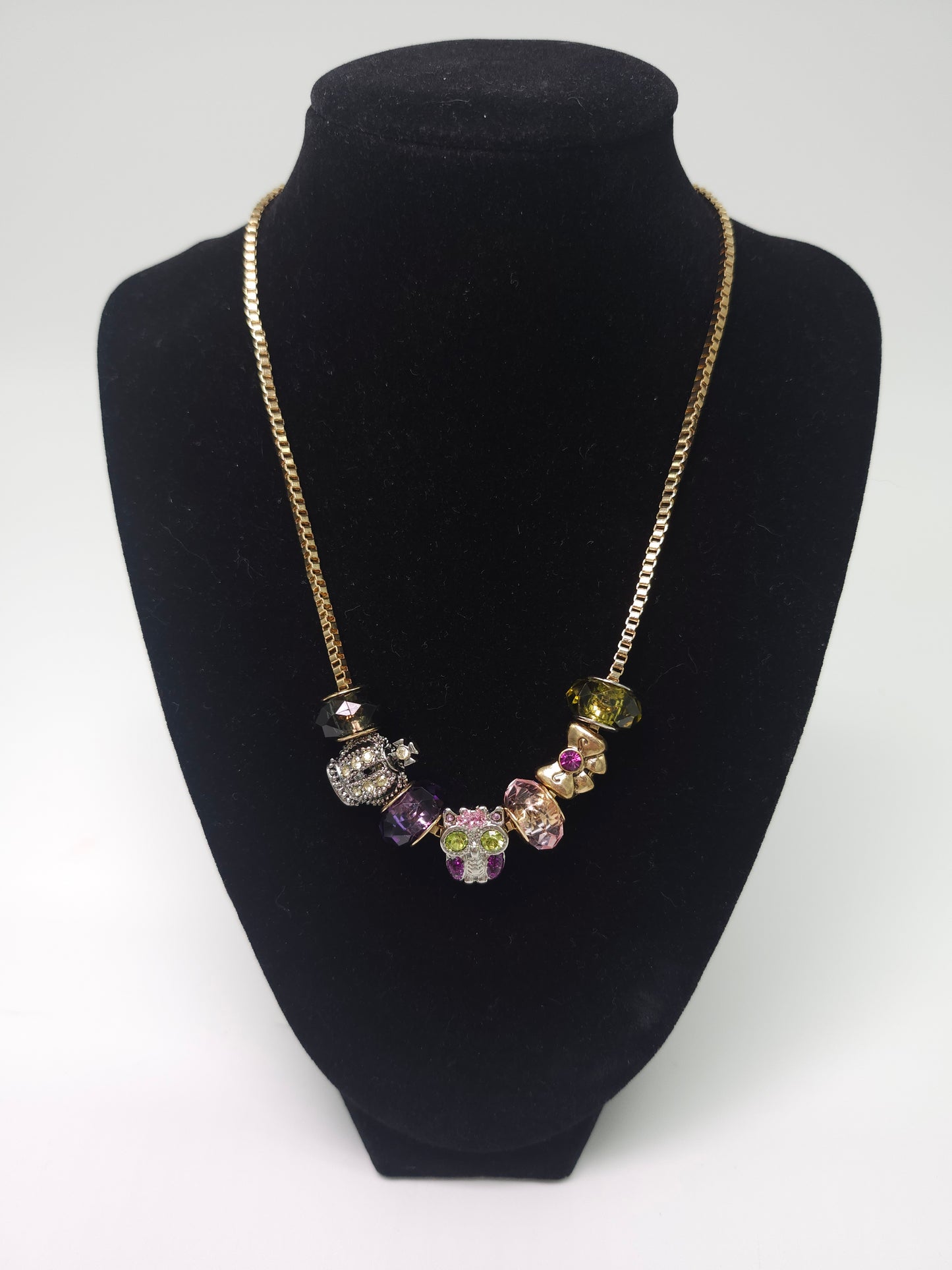 *Y2K* Betsey Johnson Statement Charm Necklace IOB NWT