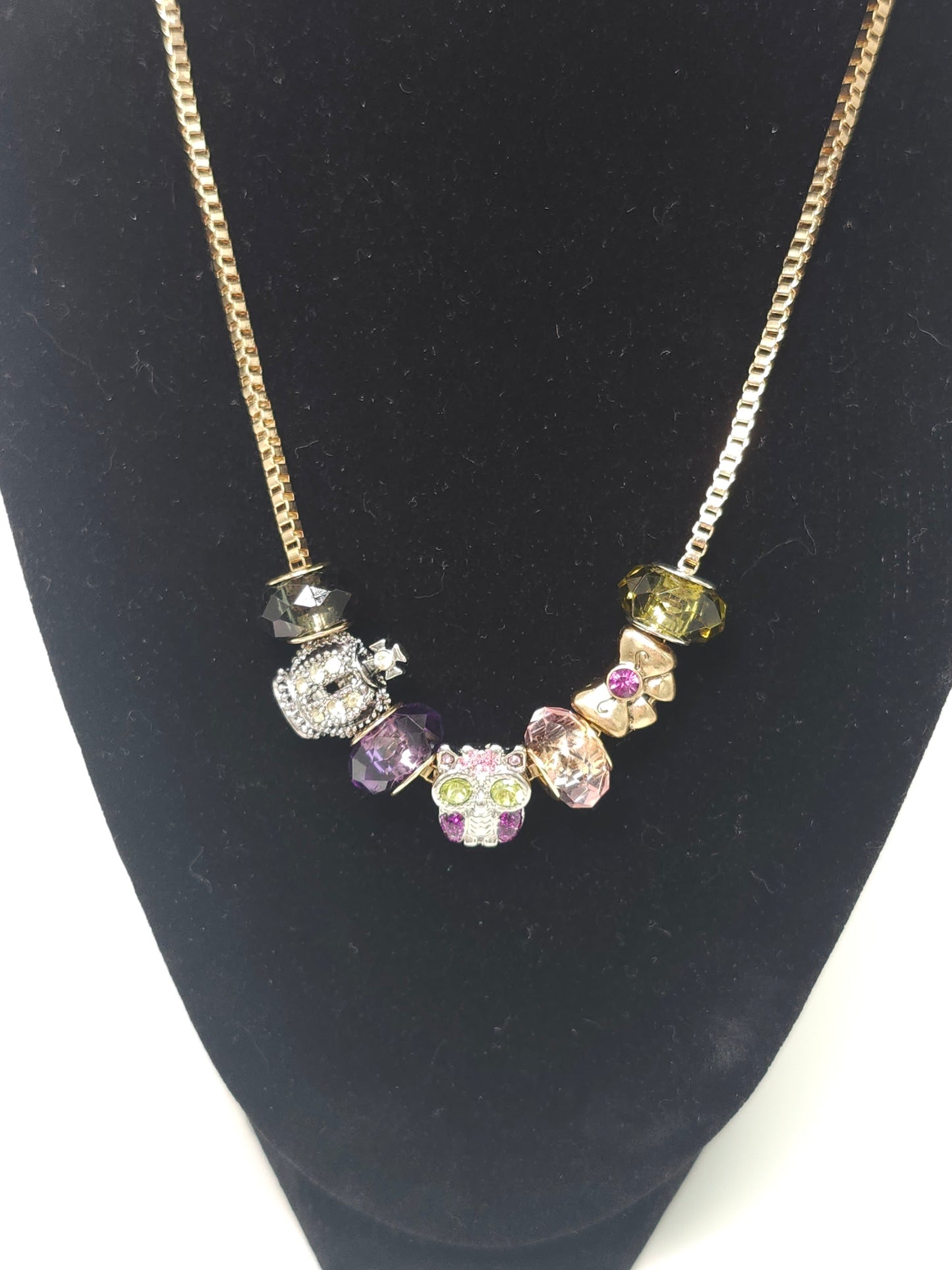 *Y2K* Betsey Johnson Statement Charm Necklace IOB NWT