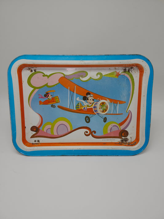 1960s DISNEY Mickey Mouse Folding Metal TV Tray