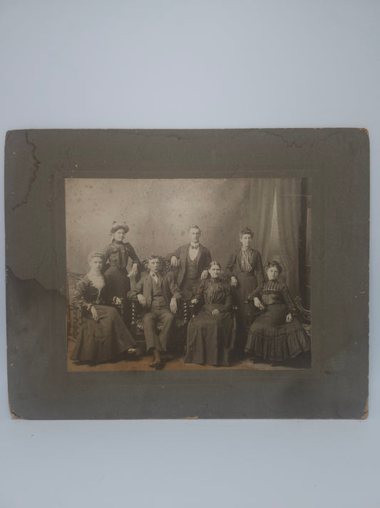 Large Victorian Era Family Portrait