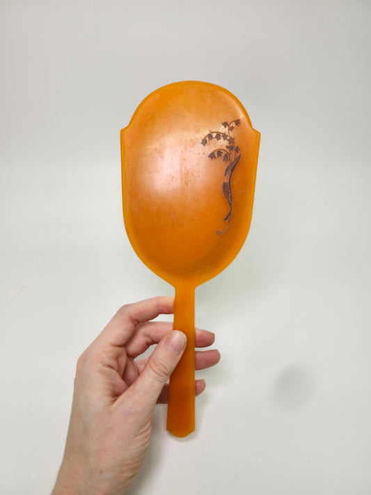 1930s Art Deco Bakelite Bevel Cut Hand Mirror by Dupont