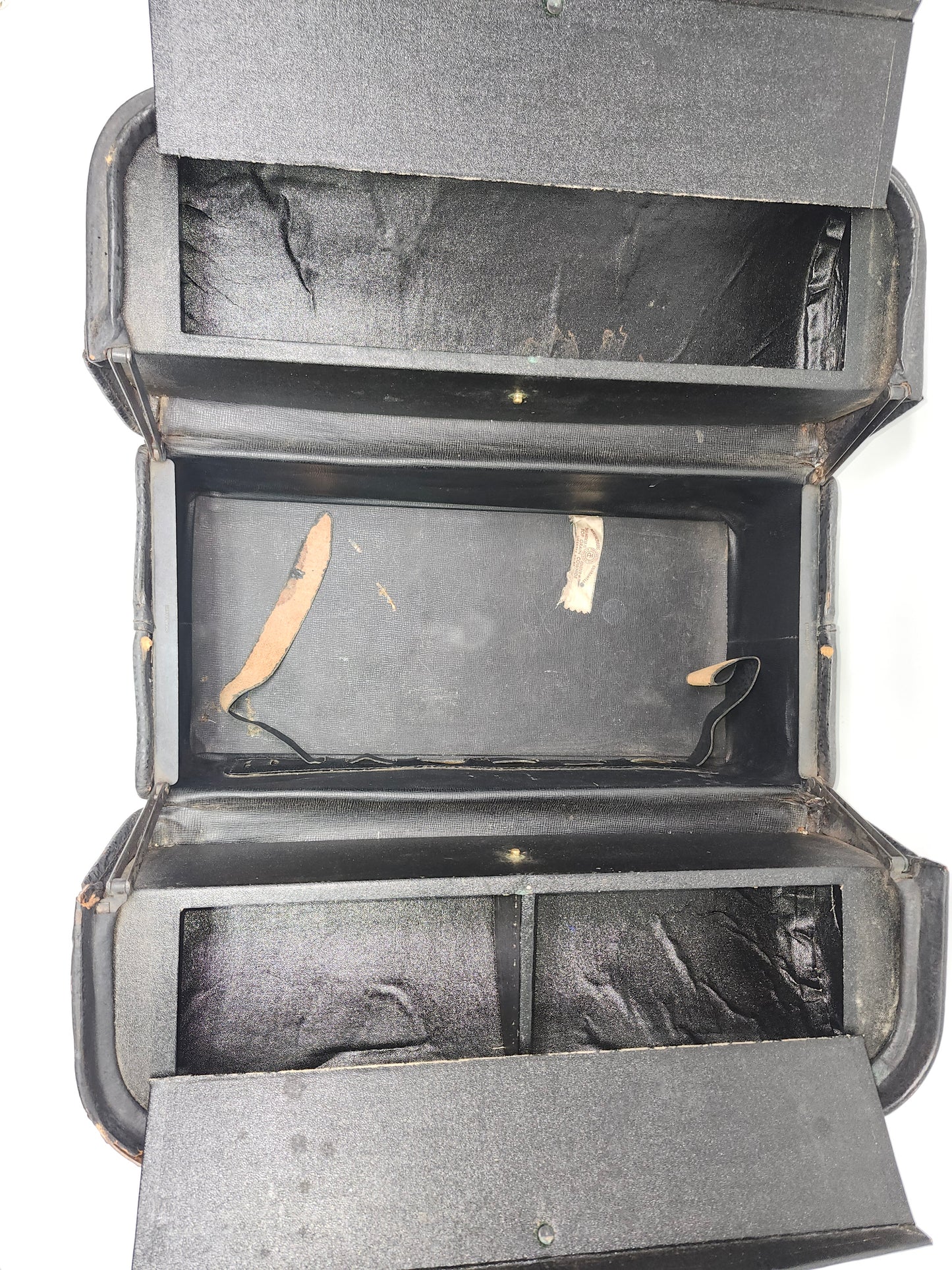 1900s Antique Doctor's Bag in Black Top Grain Cowhide