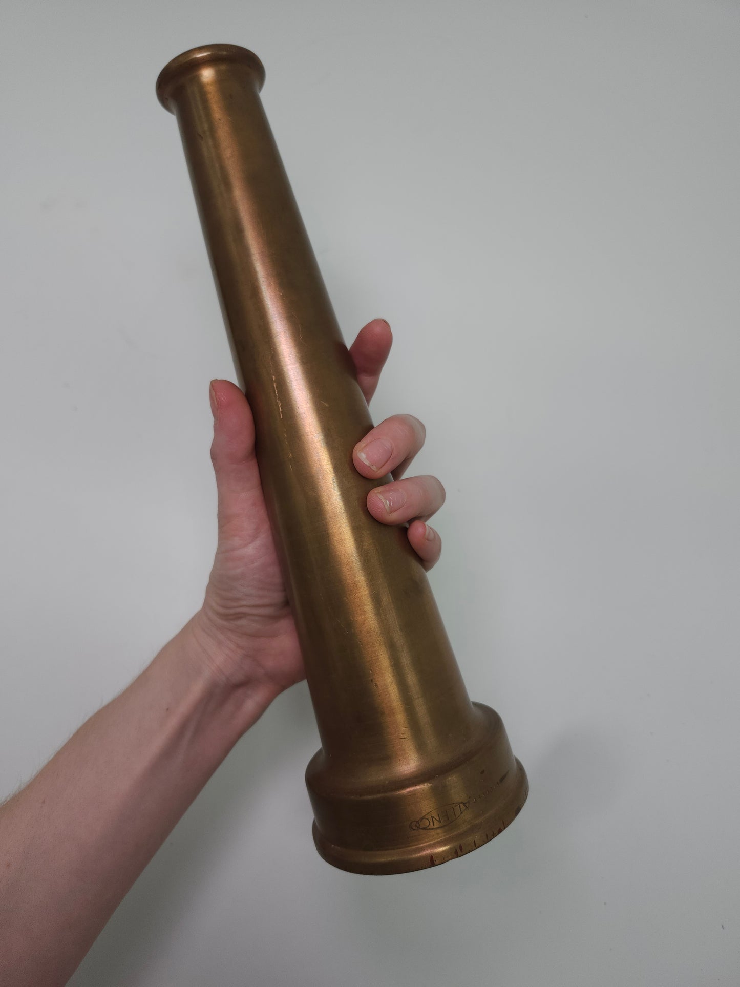 1890s Brass Firehose Nozzle by Allen Co.