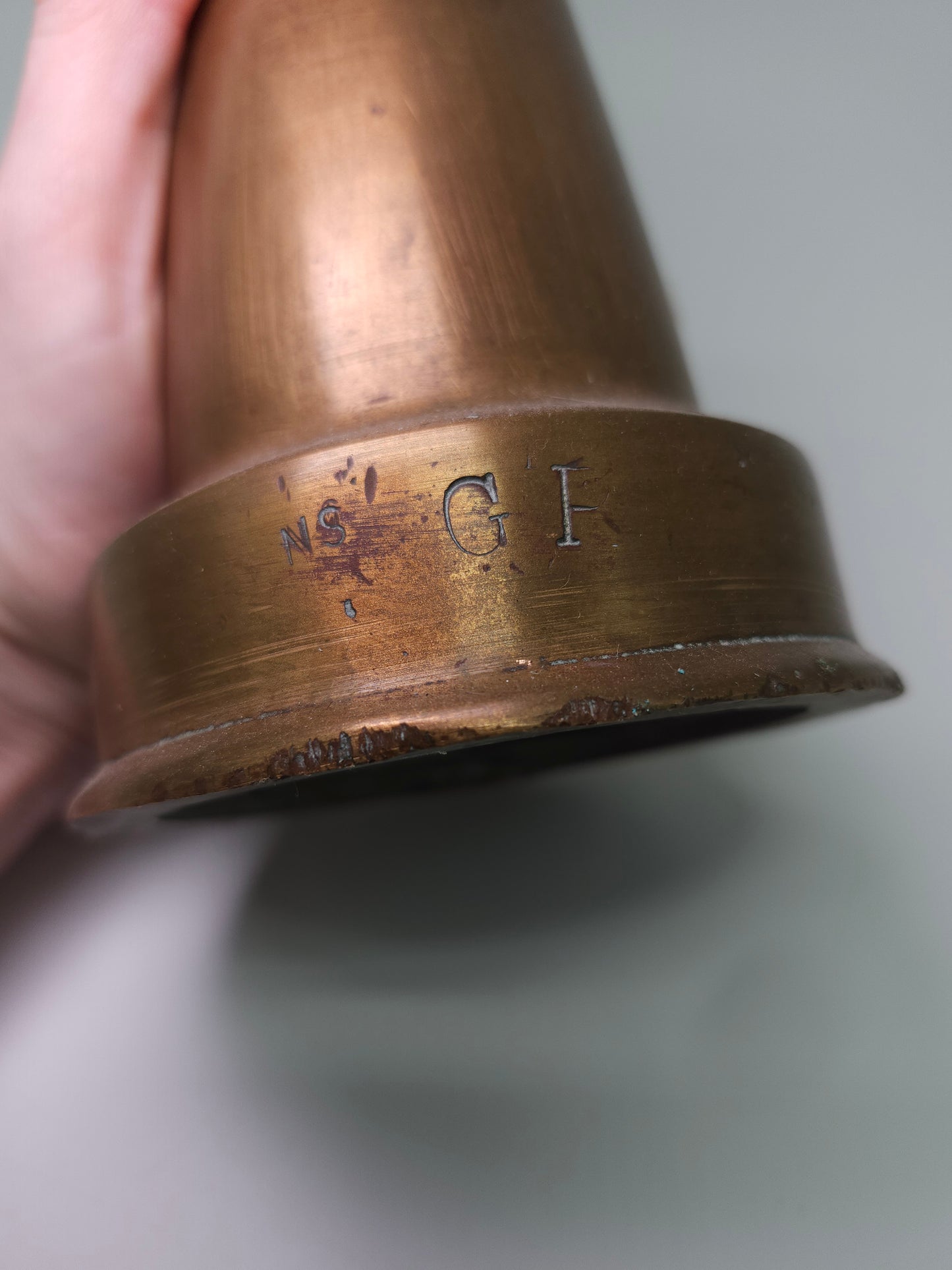 1890s Brass Firehose Nozzle