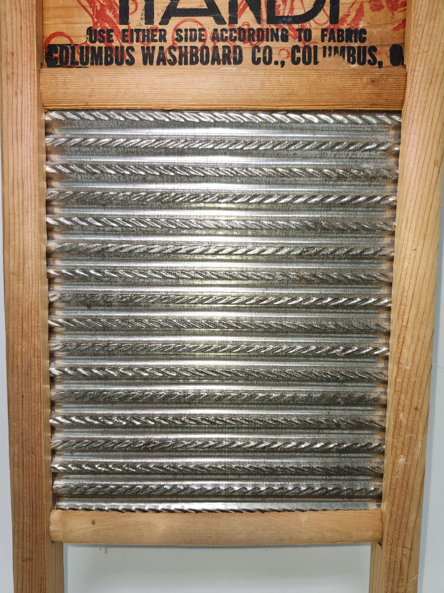 1940s Farmhouse Washboard "Dubl-Handi" by Columbus Washboard Co.