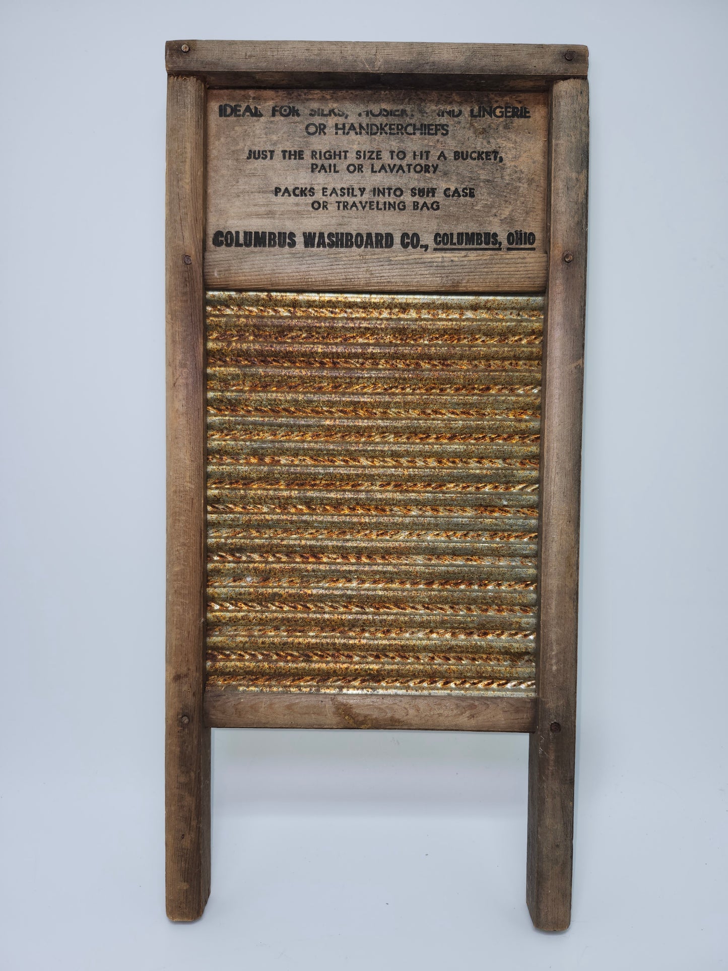 1940s Farmhouse Washboard "Dubl-Handi" by Columbus Washboard Co.