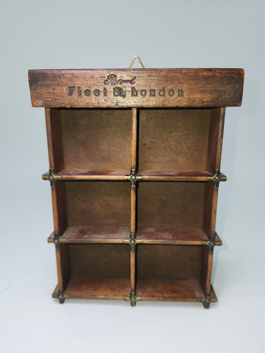 19th Century Custom Printing Tray Upcycled Trinket Shelf