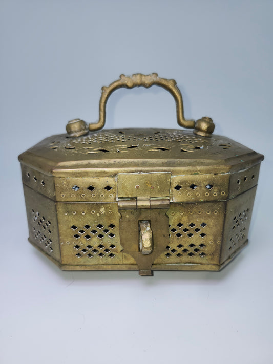 Brass Cricket Box / Jewelry Carriage