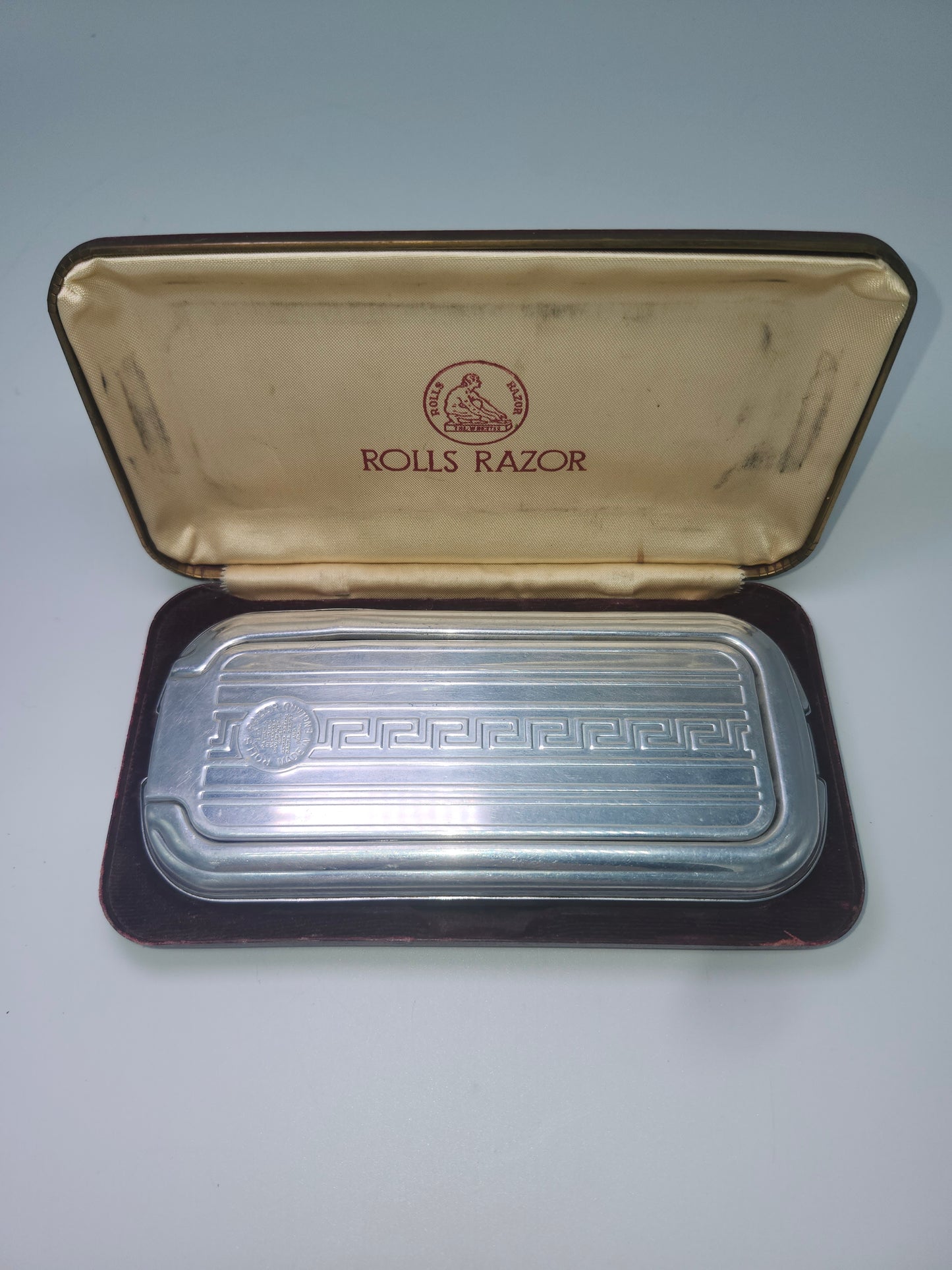 1920s Art Deco Men's Rolls Razor with Case / Holder