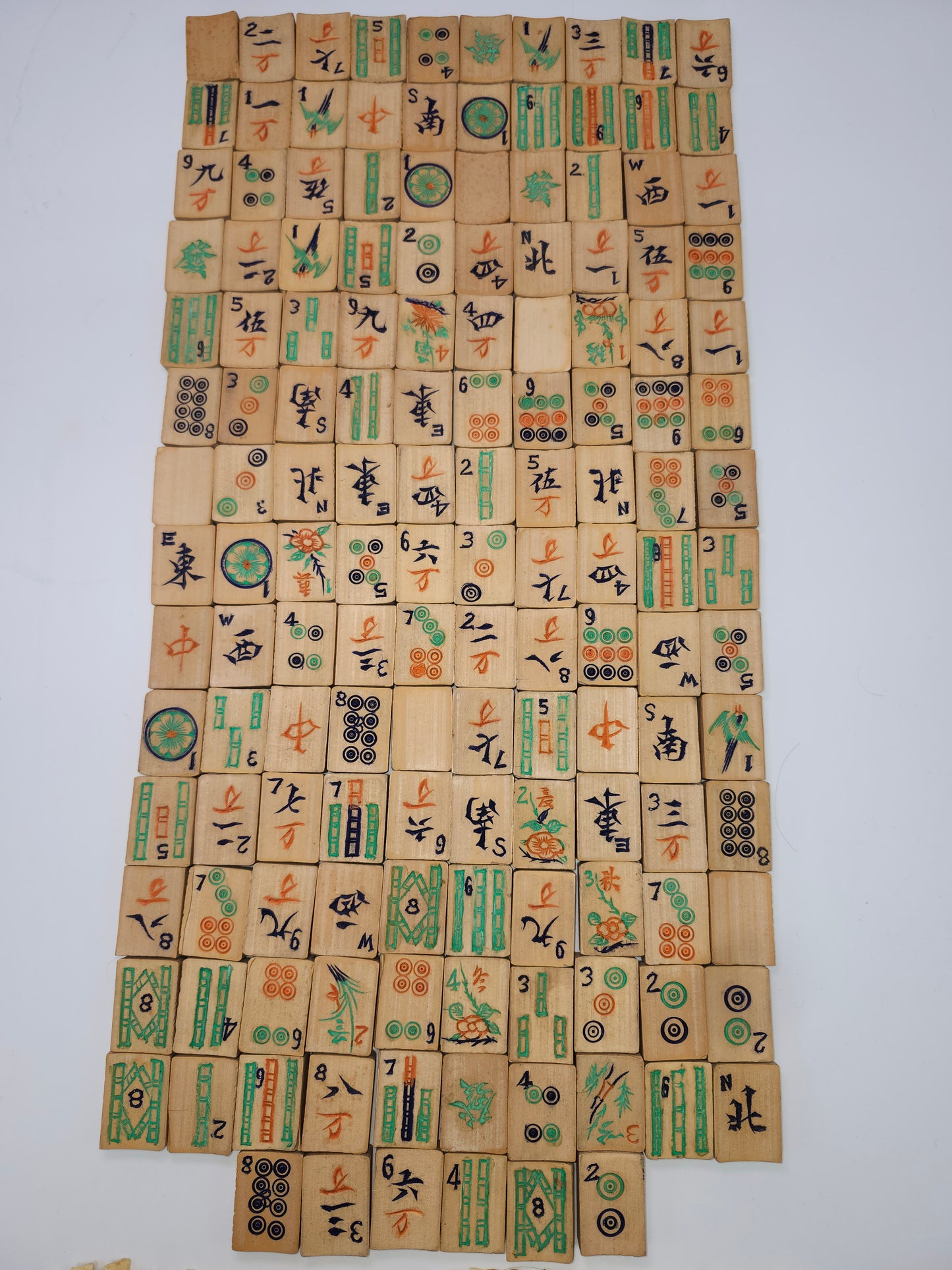*1920s* Mah Jong Handmade Rosewood, Bone & Bamboo Set
