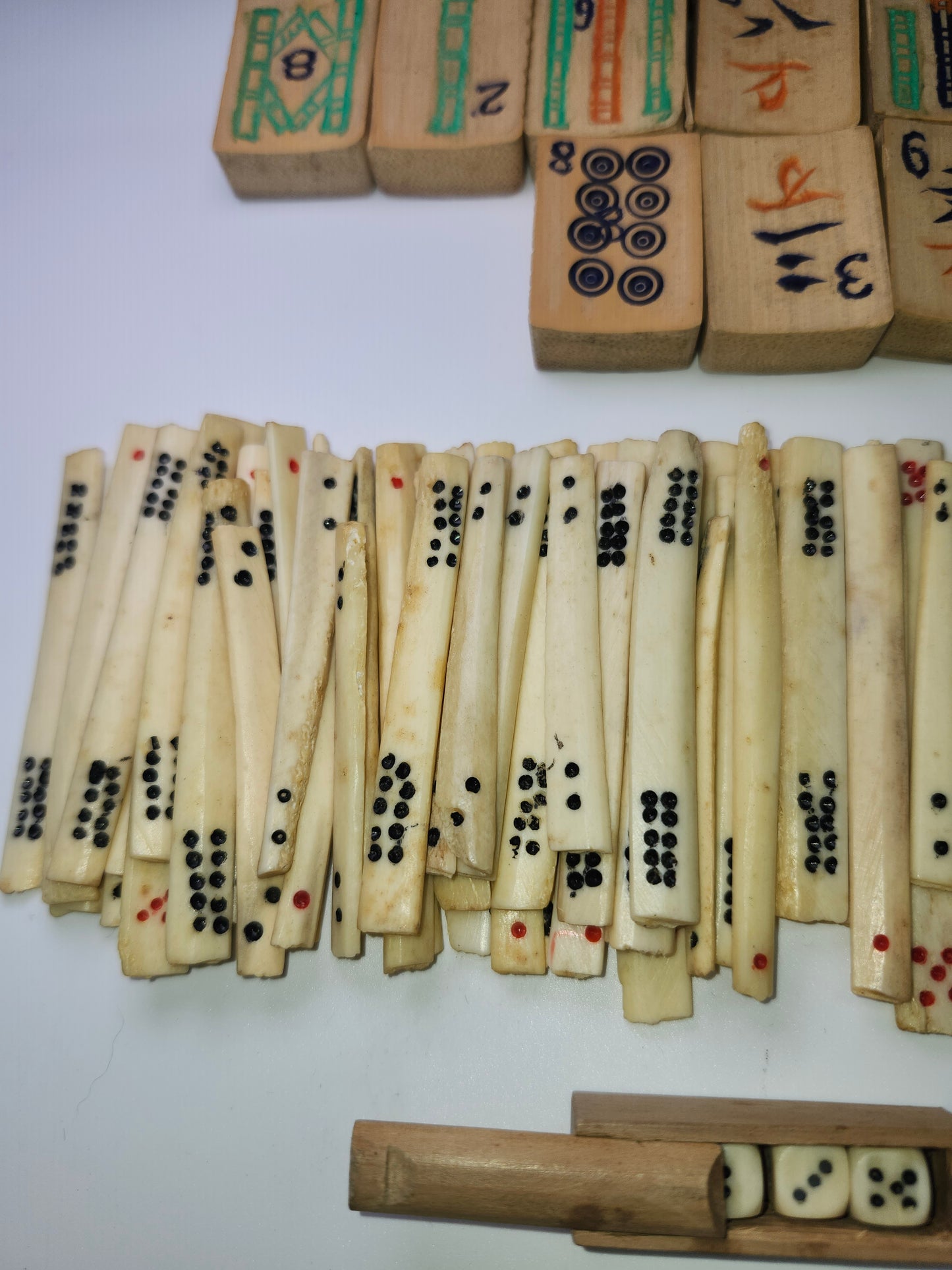 *1920s* Mah Jong Handmade Rosewood, Bone & Bamboo Set