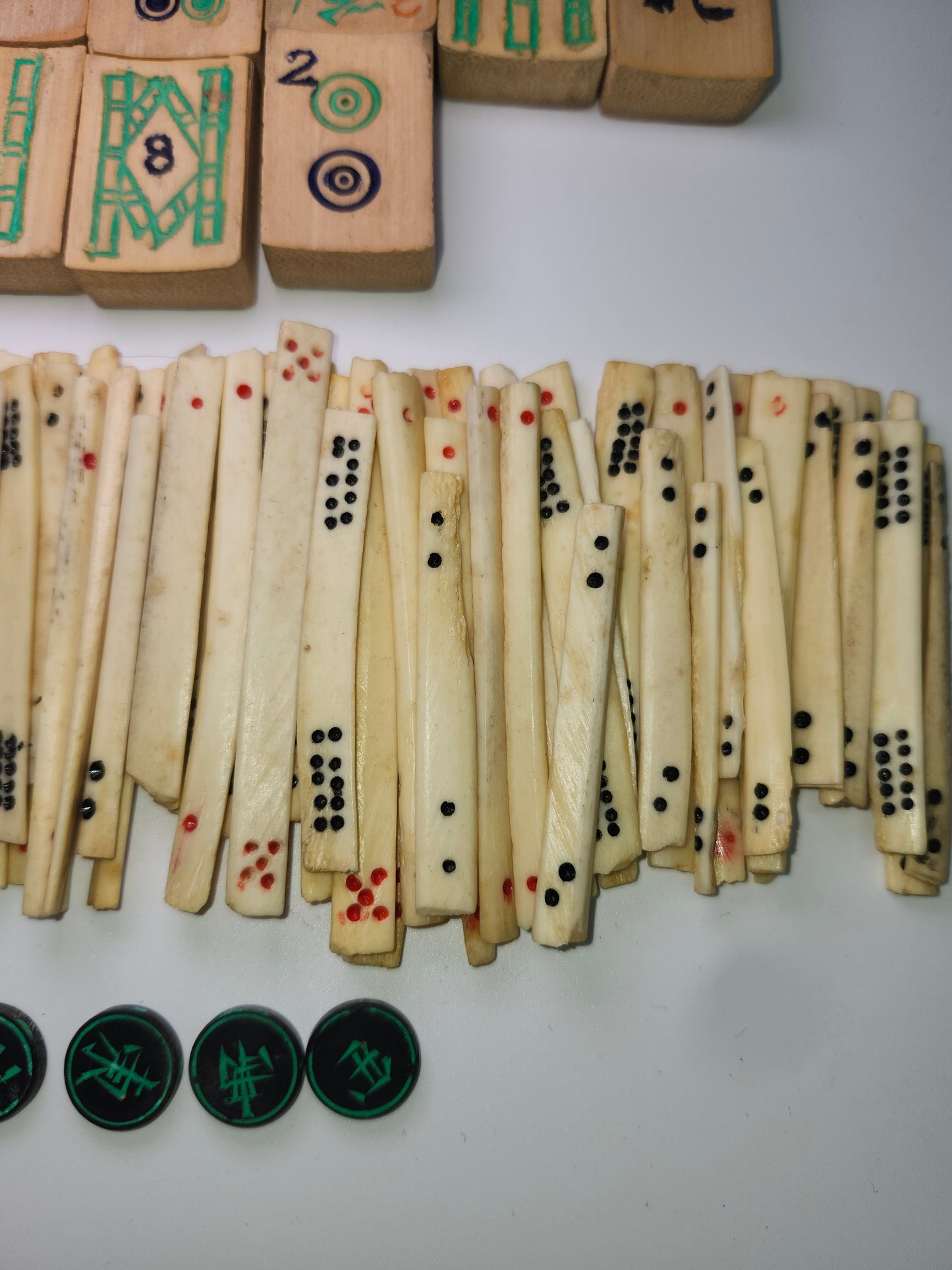 *1920s* Mah Jong Handmade Rosewood, Bone & Bamboo Set