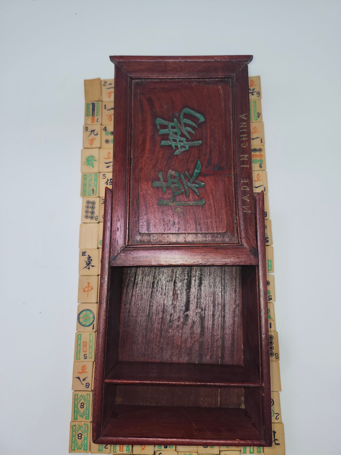 *1920s* Mah Jong Handmade Rosewood, Bone & Bamboo Set