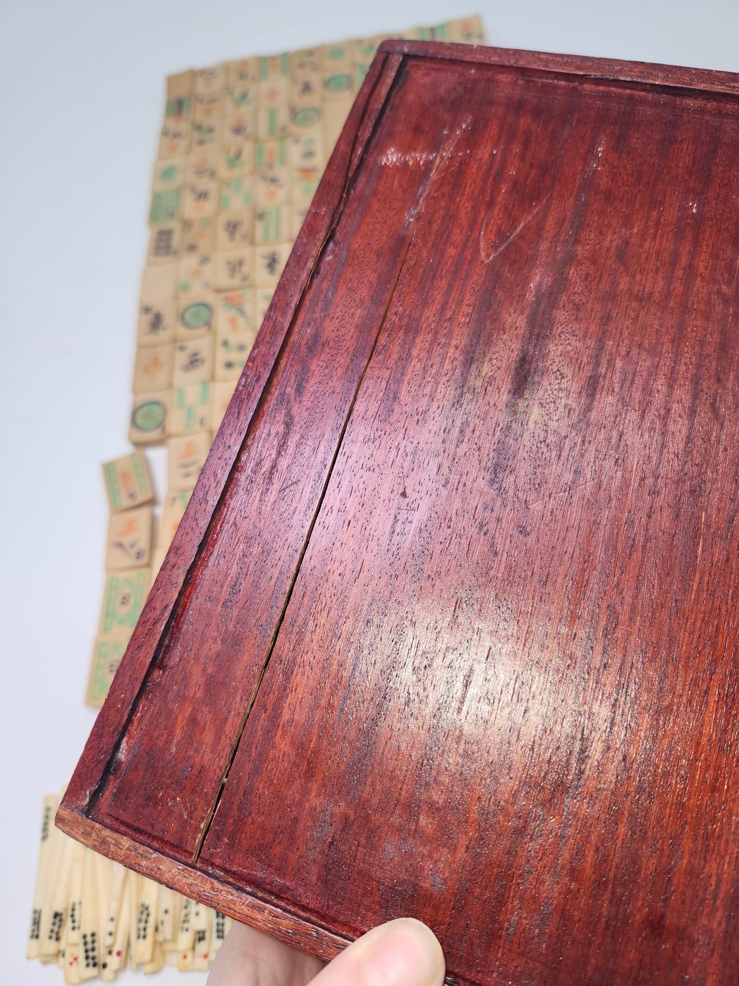 *1920s* Mah Jong Handmade Rosewood, Bone & Bamboo Set