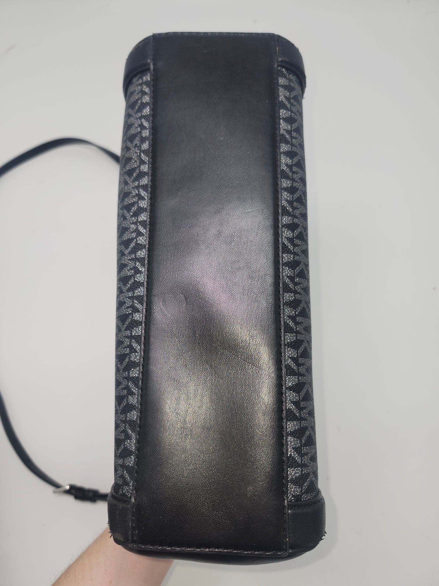 Michael Kors "Kali Medium Satchel" in Black/Grey