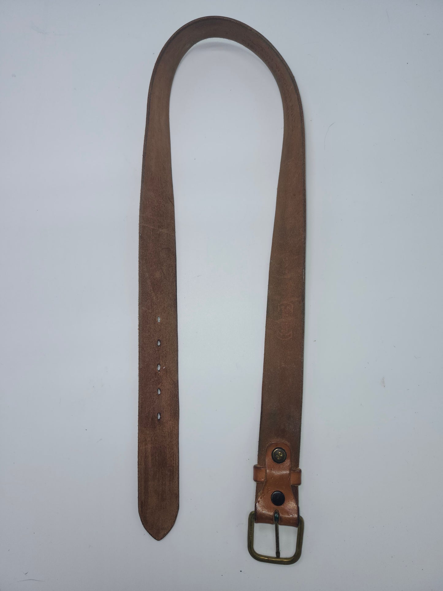 1970s Disneyland Pendleton Exhibition Tooled Leather Belt Size 30