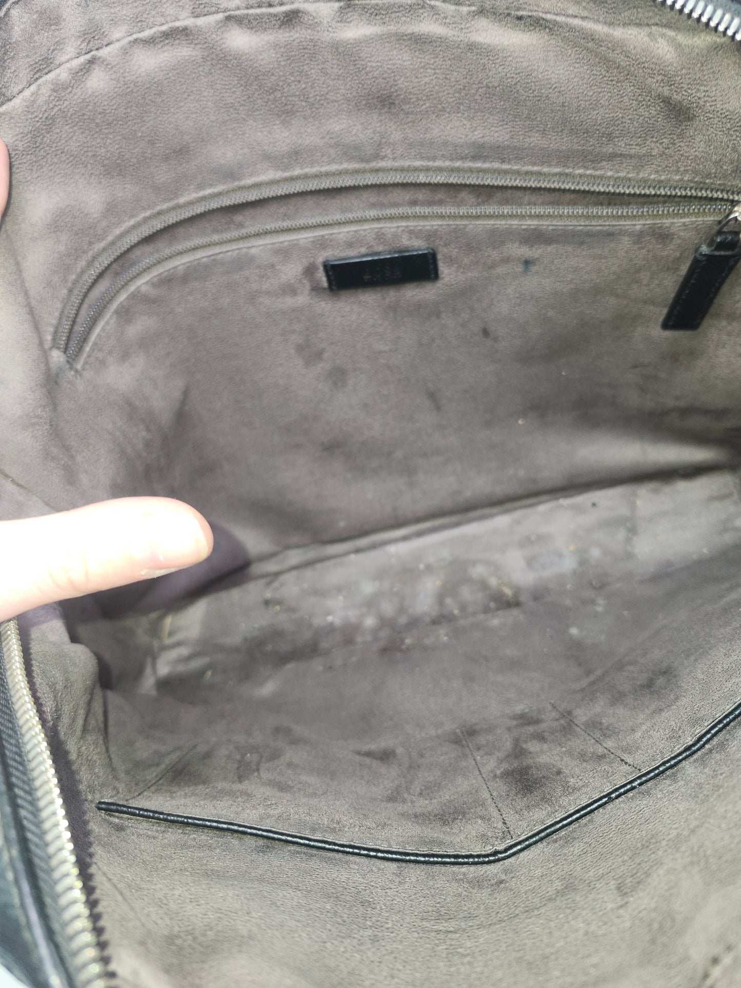 Hugo Boss Black Leather Laptop Case