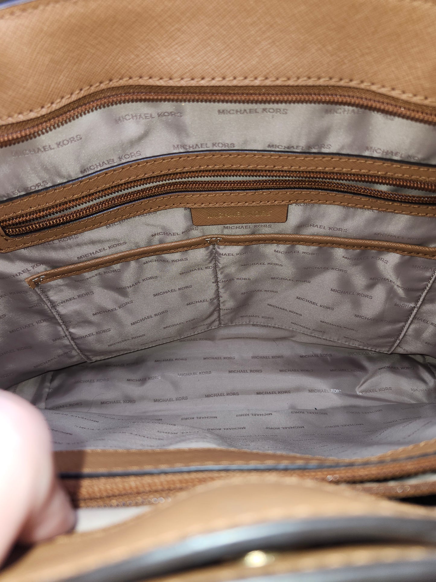 Michael Kors Tan Saffiano Leather Tote Bag