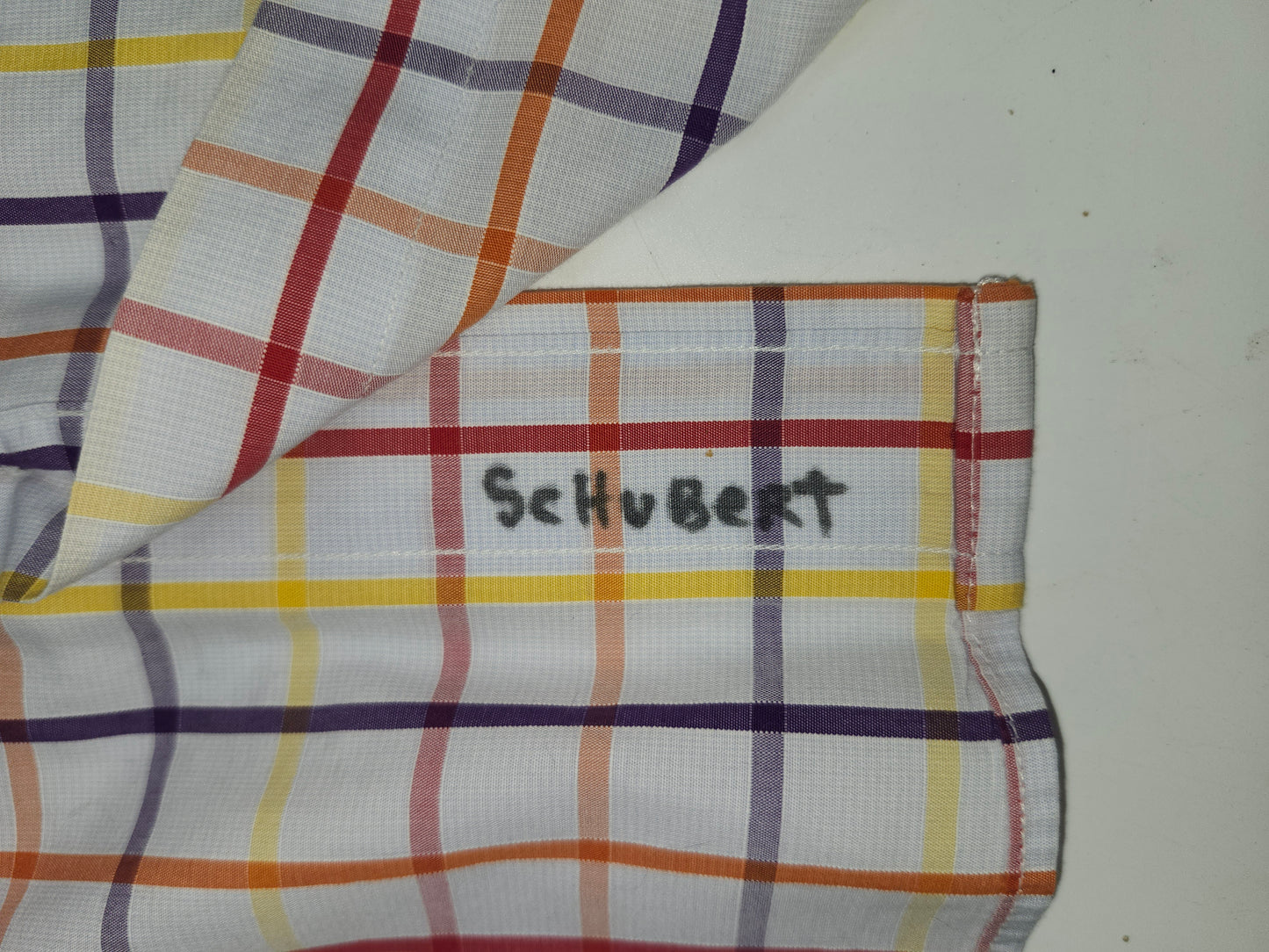 Burberry Men's Size 44 Colorful Plaid Button Up Shirt