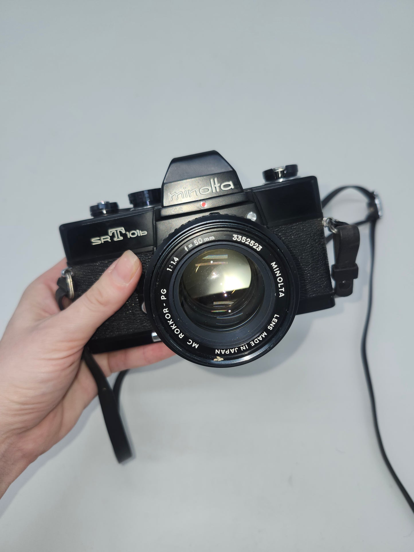 *Minolta* SRT‑101 Camera with MC Rokkor‑PG 50mm f/1.4. Lens *WORKING*