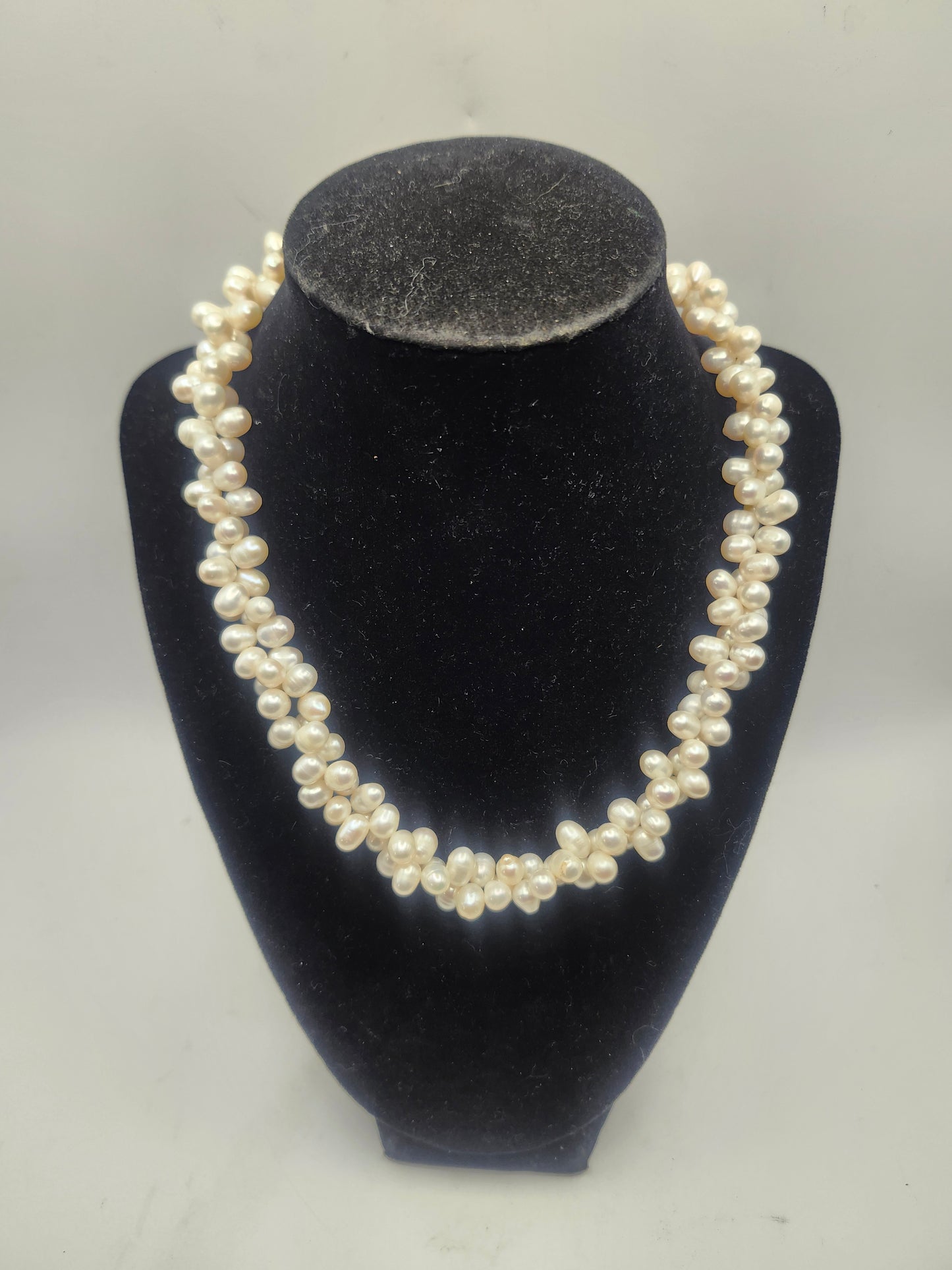 **XL Real Freshwater Pearl Chunky Statement Necklace