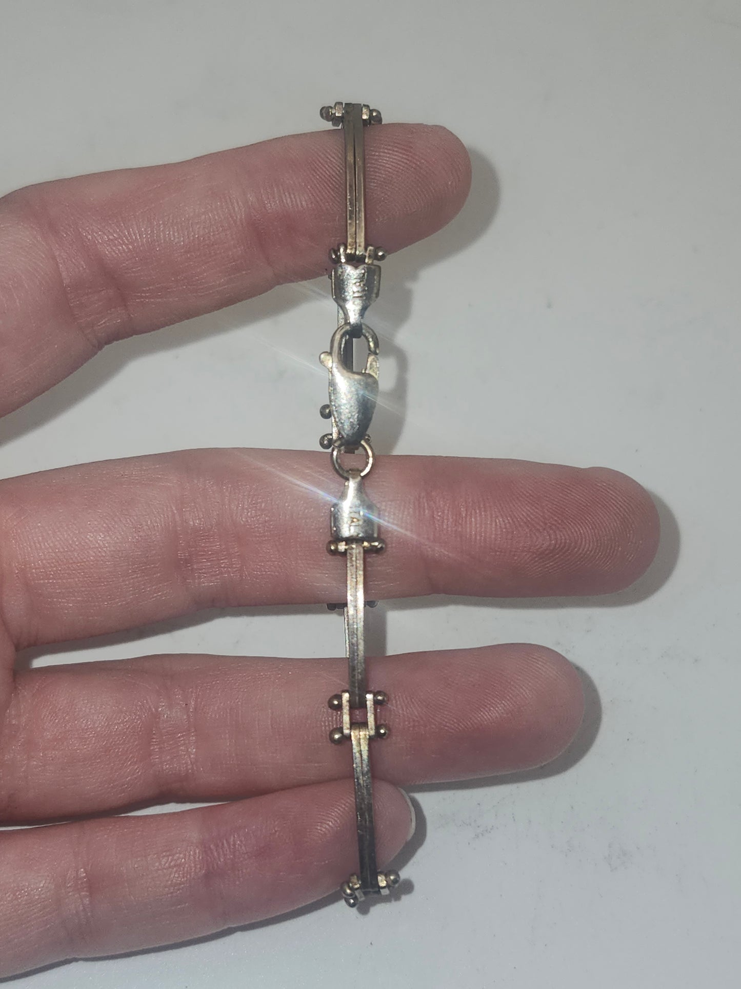 *925* Sterling Articulated Italian Link Bracelet