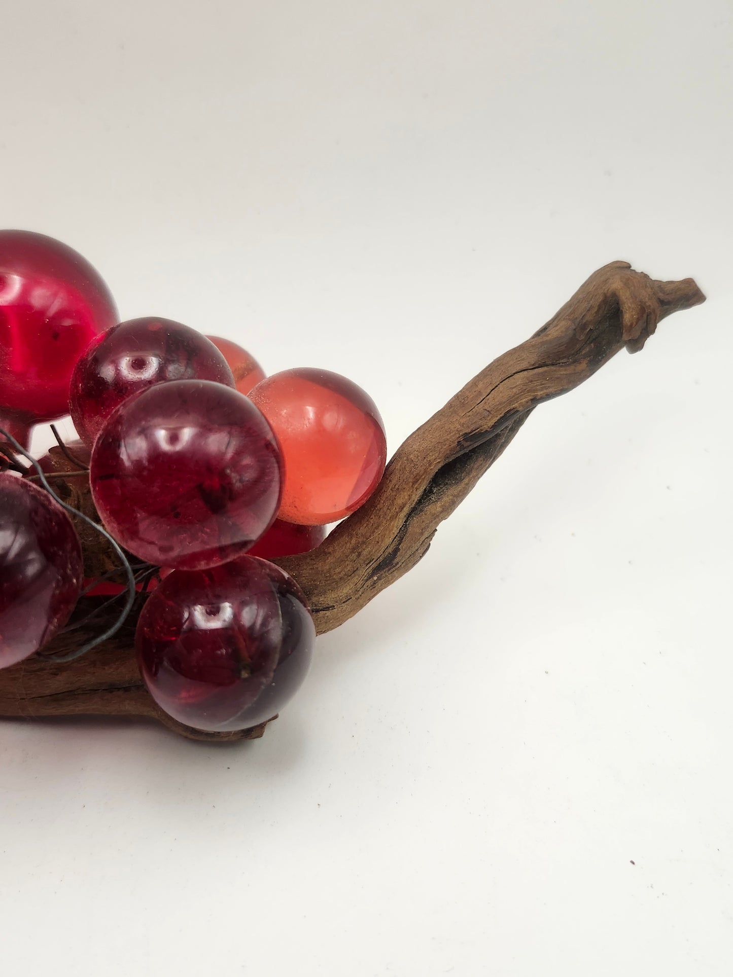 *MCM* Lucite XXL Red Table Grapes Centerpiece