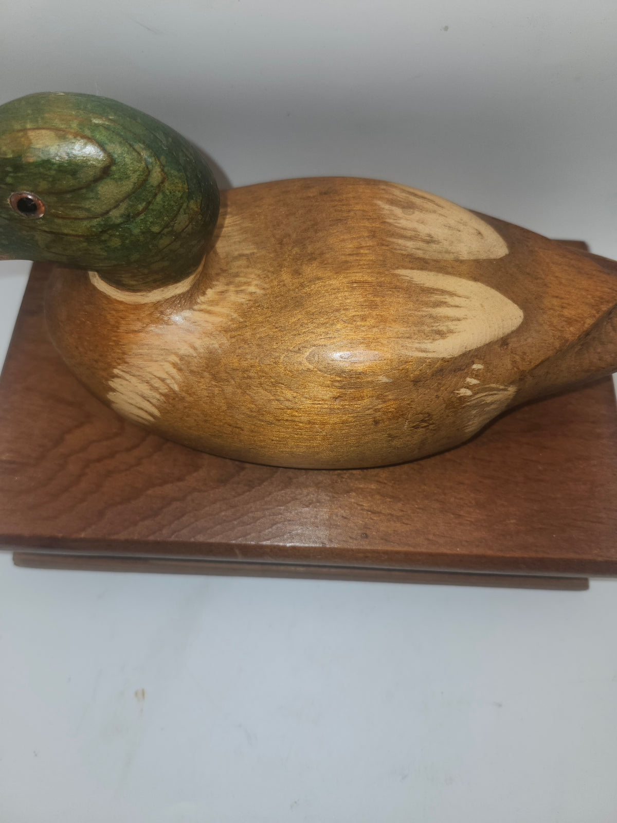~Folk Art~ Hand-Carved & Painted Hunting Decoy Box