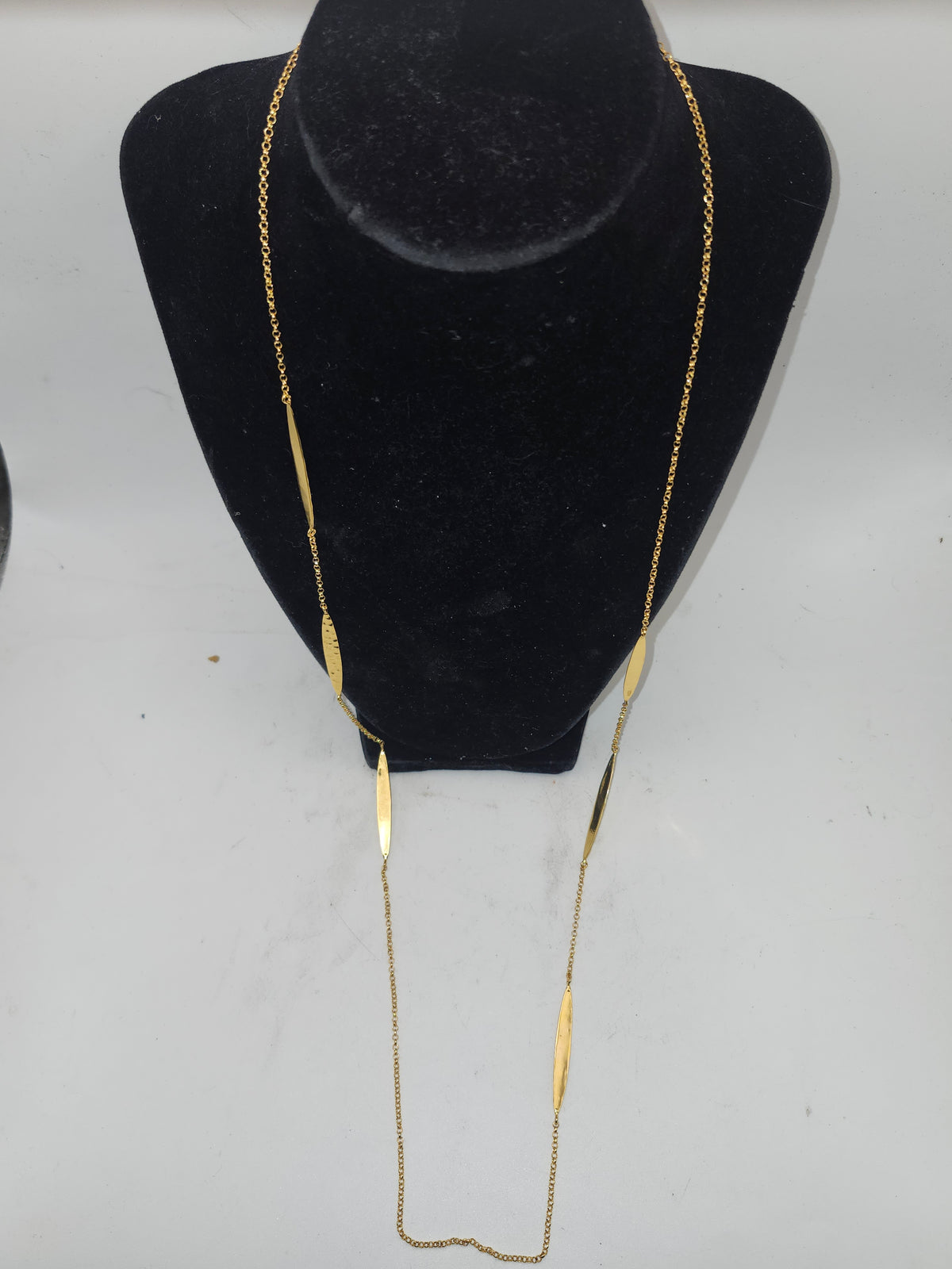 -925- Gold-Plated Statement / Layering Necklace