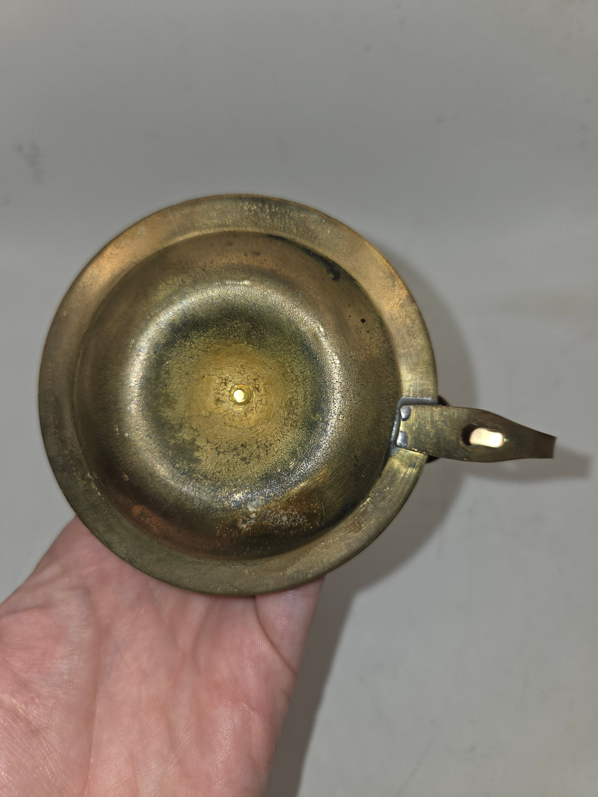 -Vintage- Brass Nautical Ship Gimbal Candle Holder