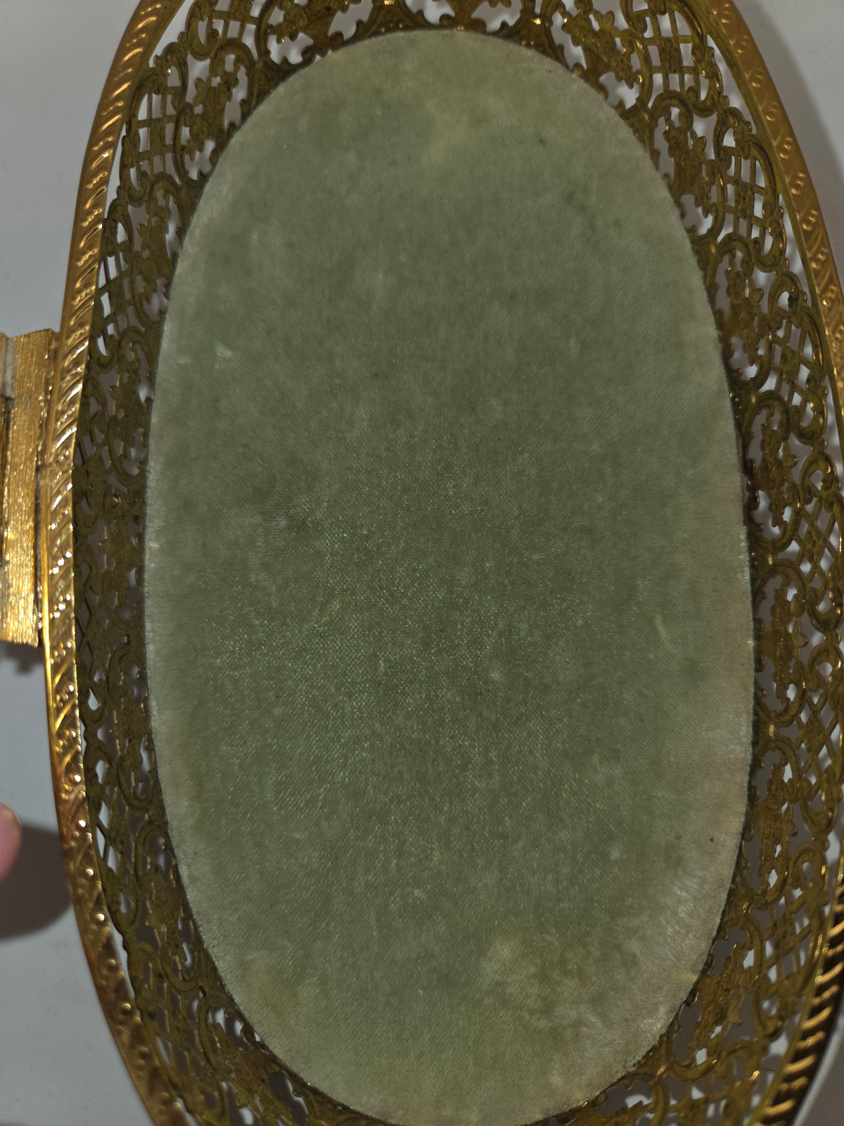 -MCM- Hollywood Regency Gold-Plated Ormolu Jewelry / Trinket Box