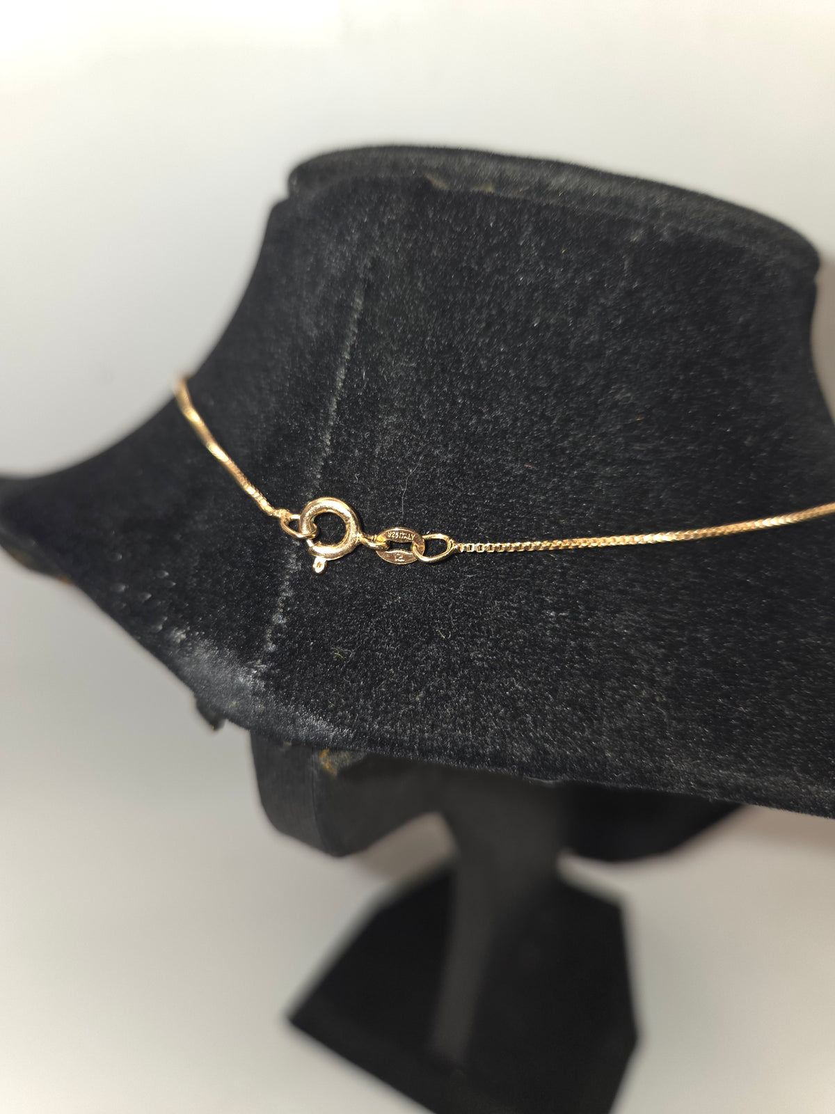 *18K* Vermeil, Ruby & Diamond Pendant on Vermeil Chain
