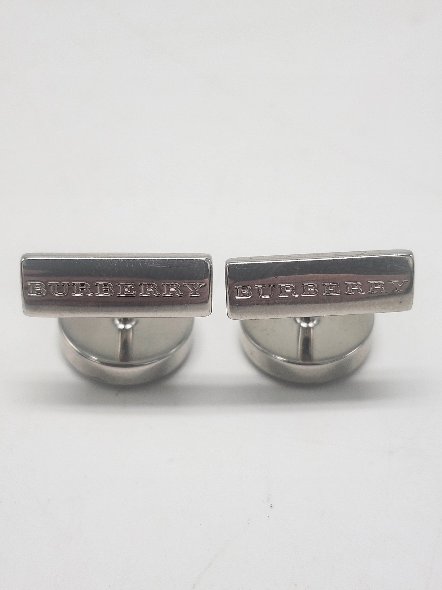 -Burberry- Nova Check Cufflinks