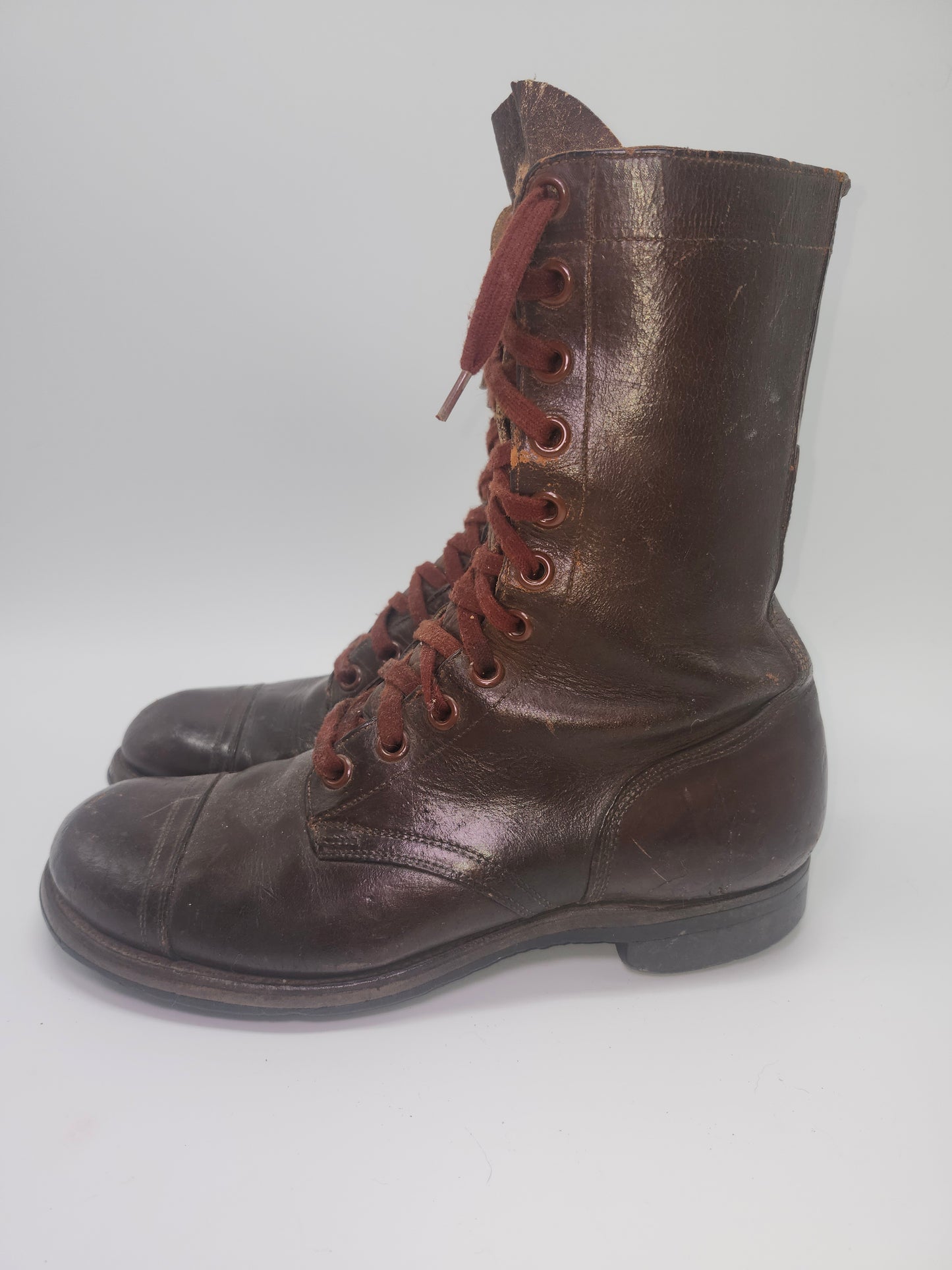 ~1951~ Korean War Combat Boots Size 9 with note from Owner