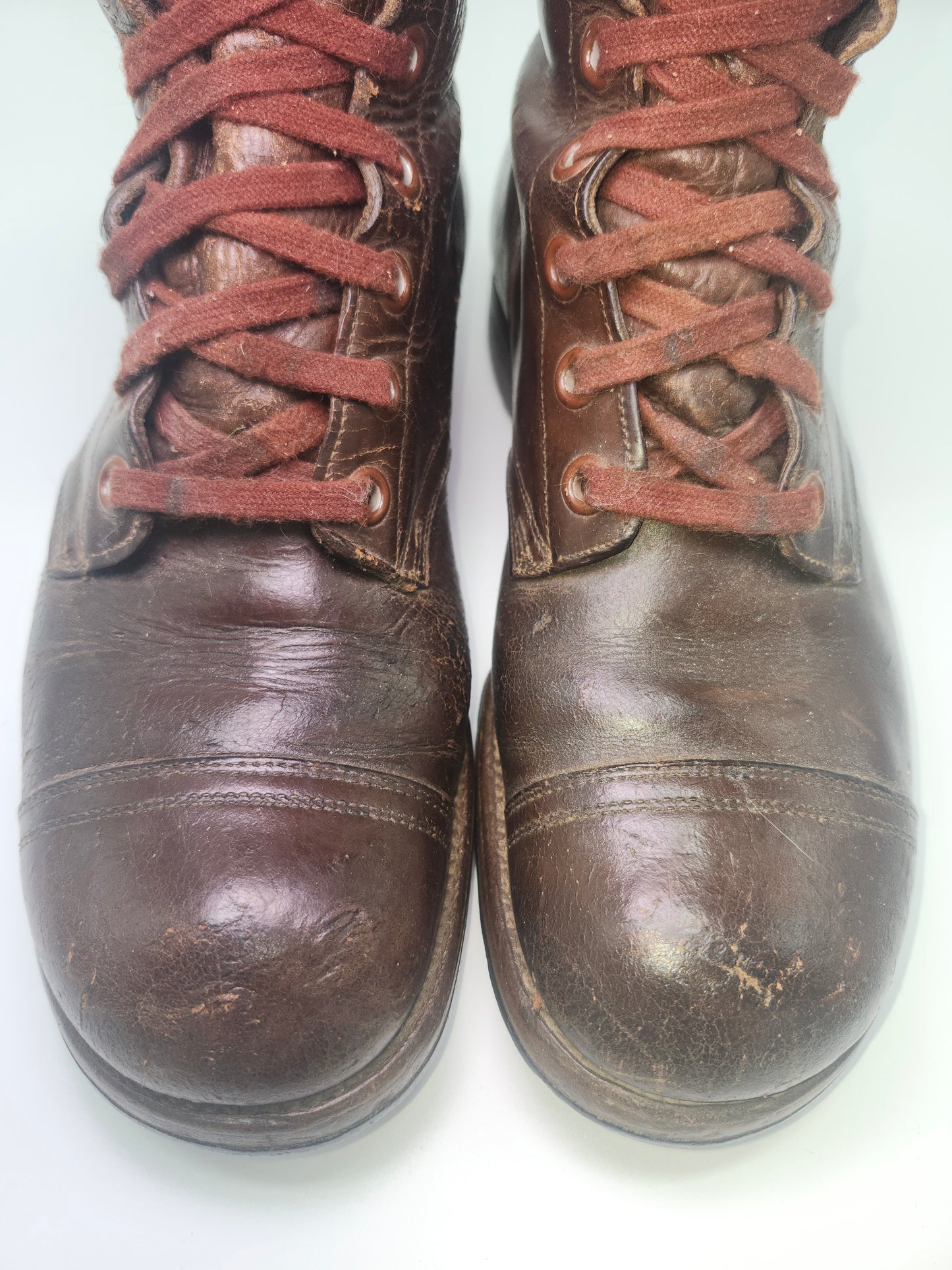 ~1951~ Korean War Combat Boots Size 9 with note from Owner