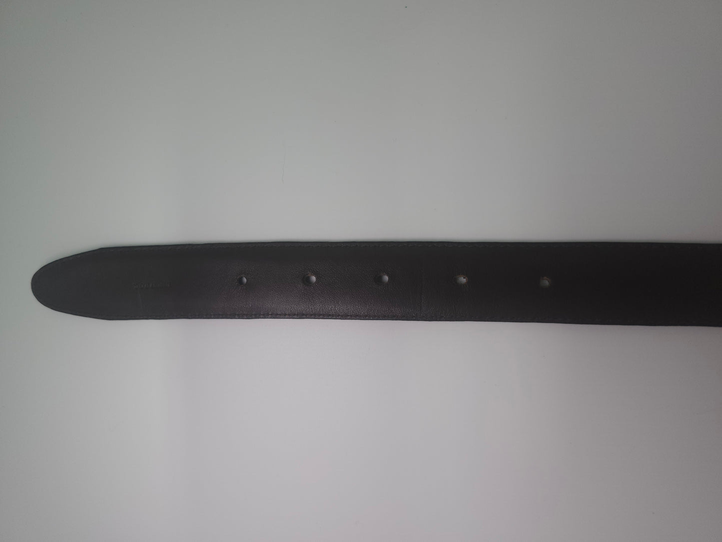 Vintage YSL Reversible Buckle Dual Toned Back / Brown Leather Belt