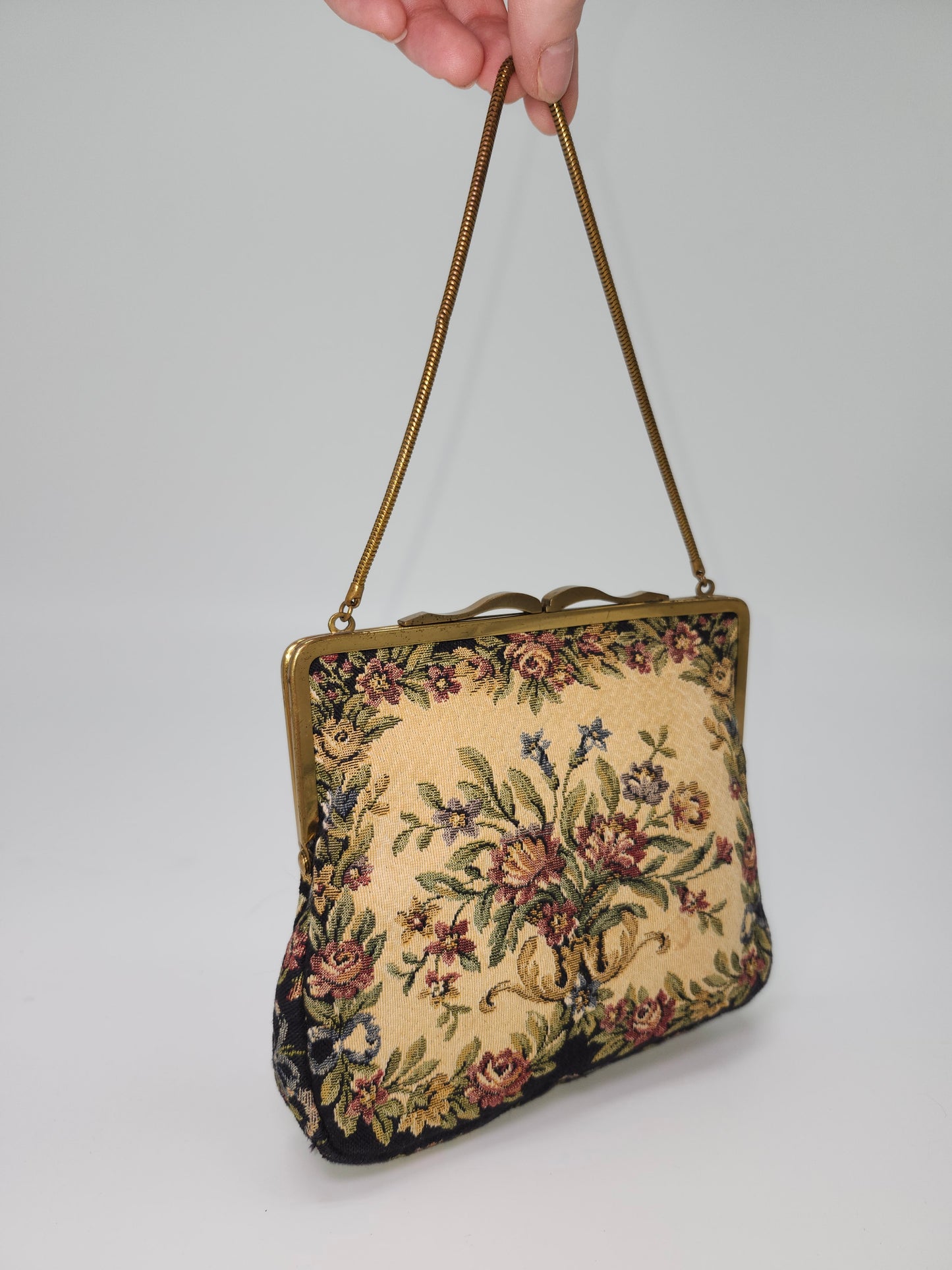 Maison Blanche Petti Point Tapestry Purse Made in West Germany