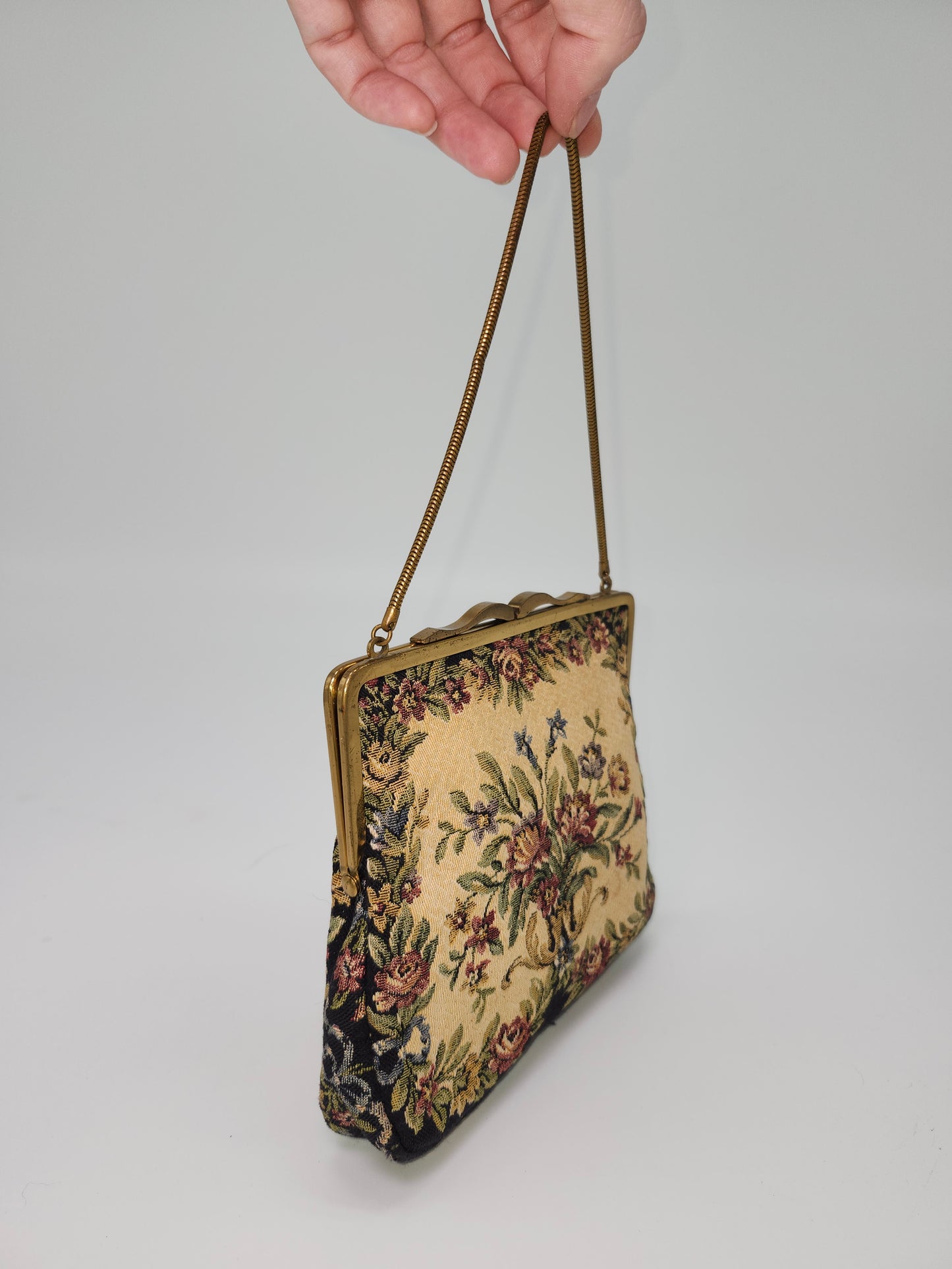 Maison Blanche Petti Point Tapestry Purse Made in West Germany