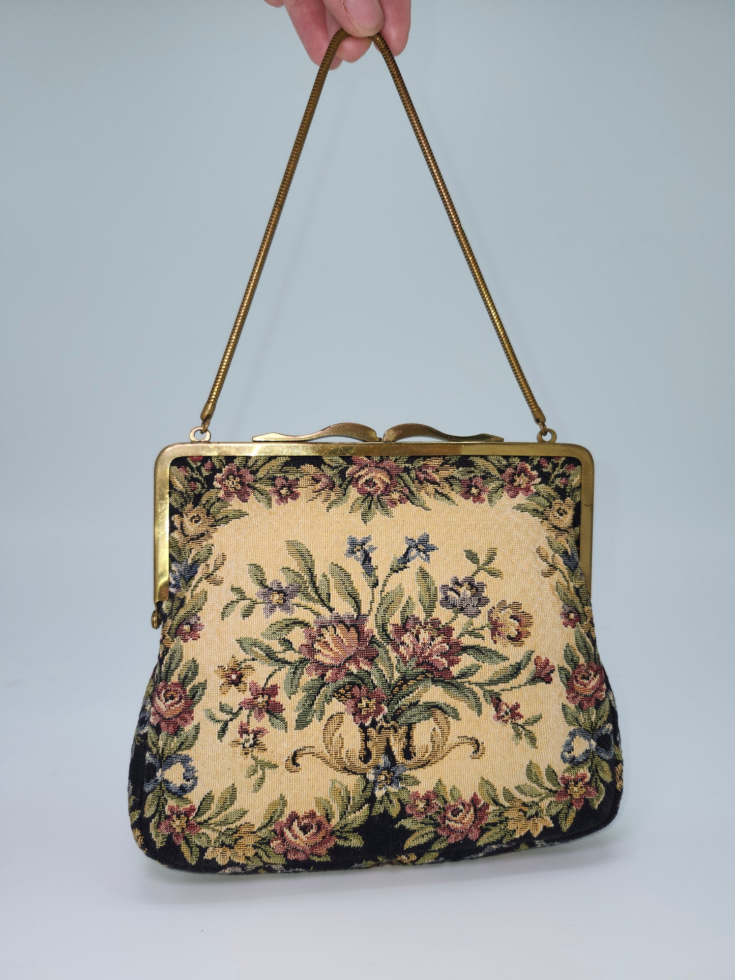 Maison Blanche Petti Point Tapestry Purse Made in West Germany