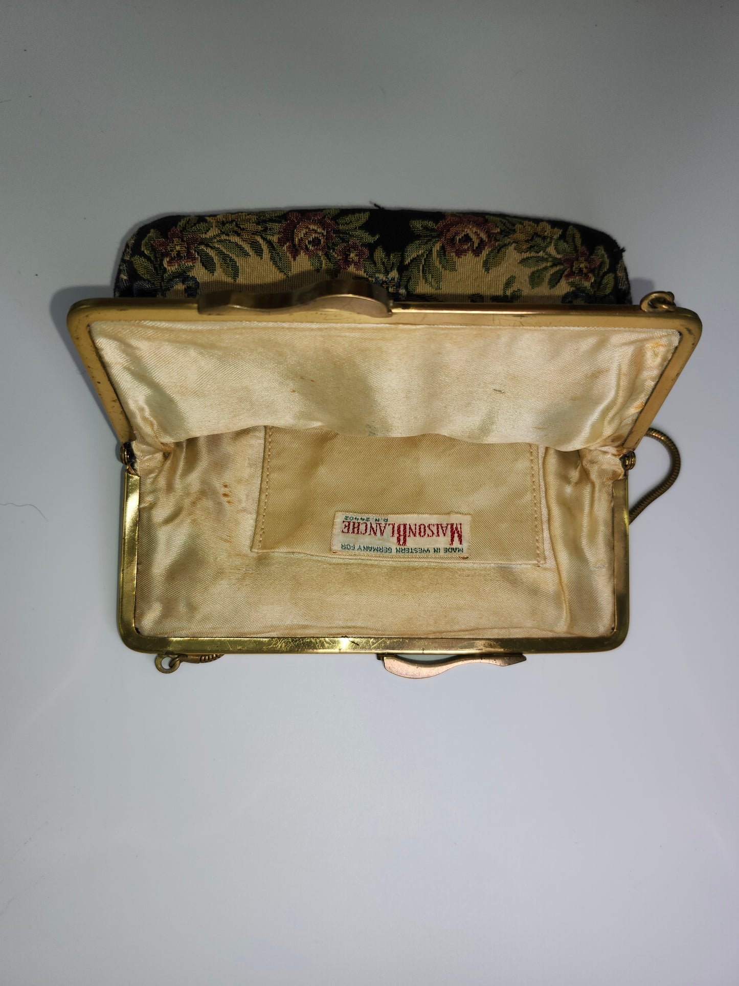 Maison Blanche Petti Point Tapestry Purse Made in West Germany