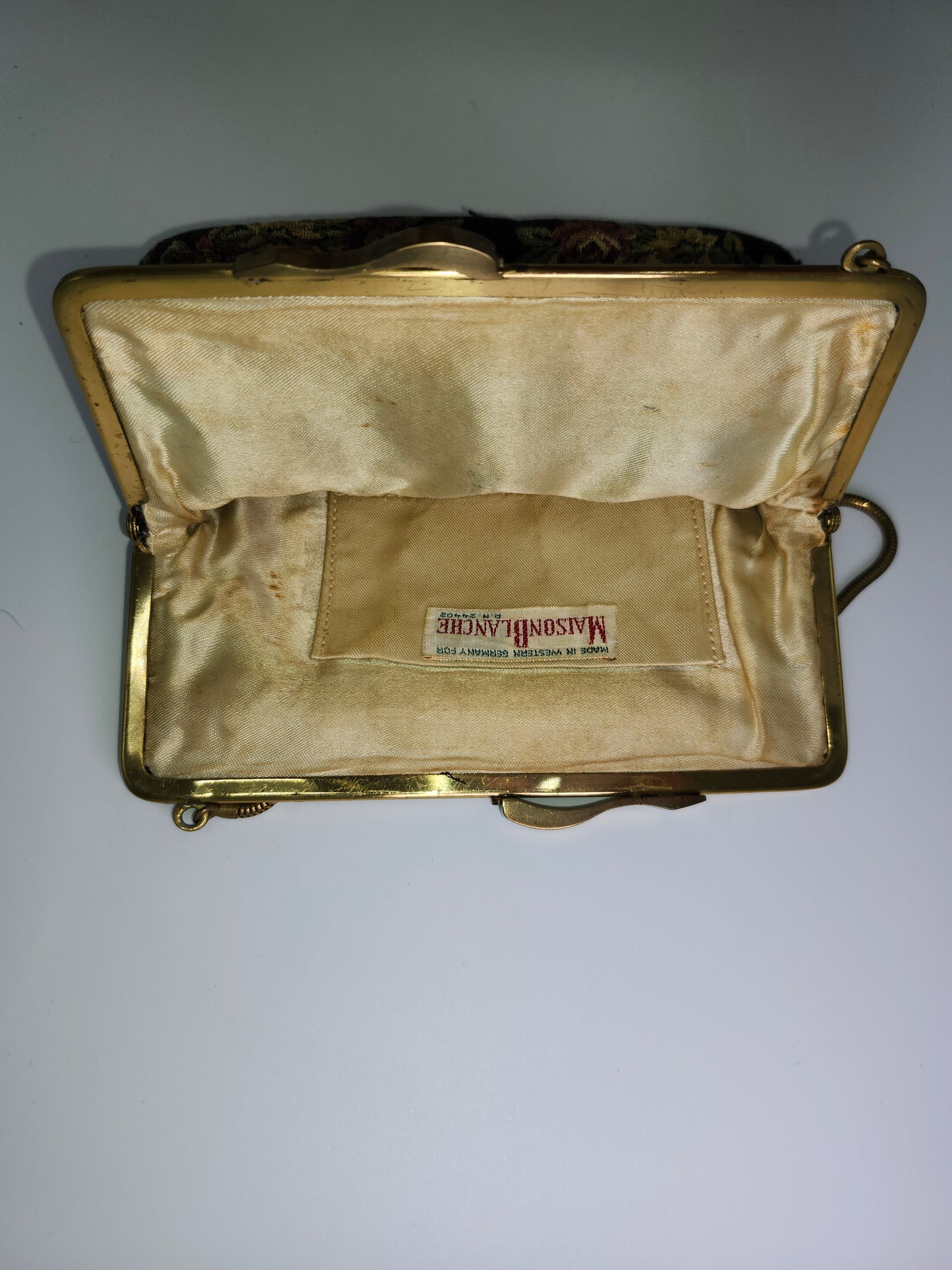 Maison Blanche Petti Point Tapestry Purse Made in West Germany