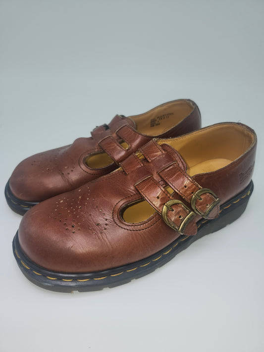 *Vintage* Doc Marten's Mary Jane Peep Toe Platforms Size 9 (W) Made in England