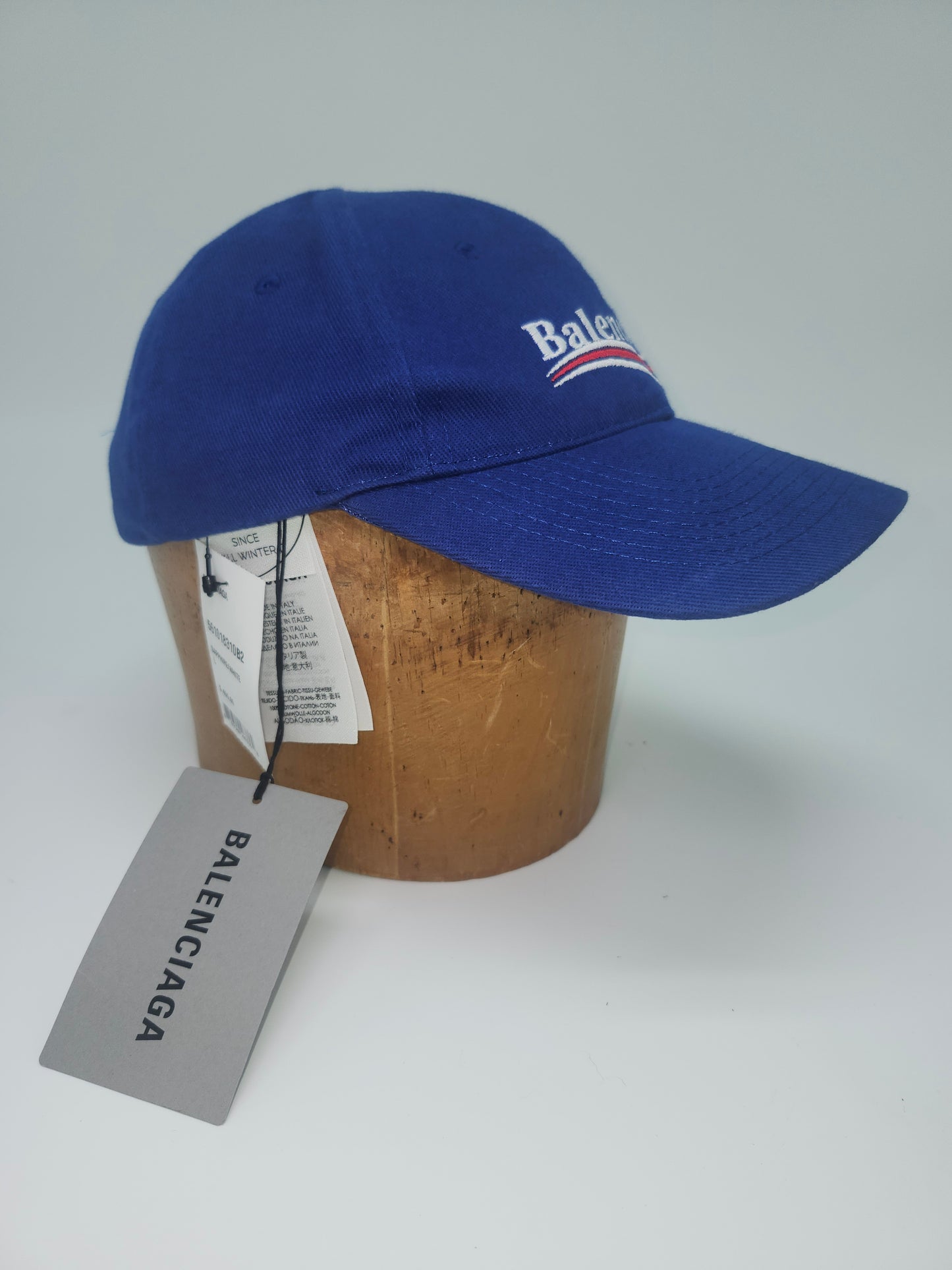 NWT Balenciaga Sapphire & White Political Hat Circa 2017 NWT