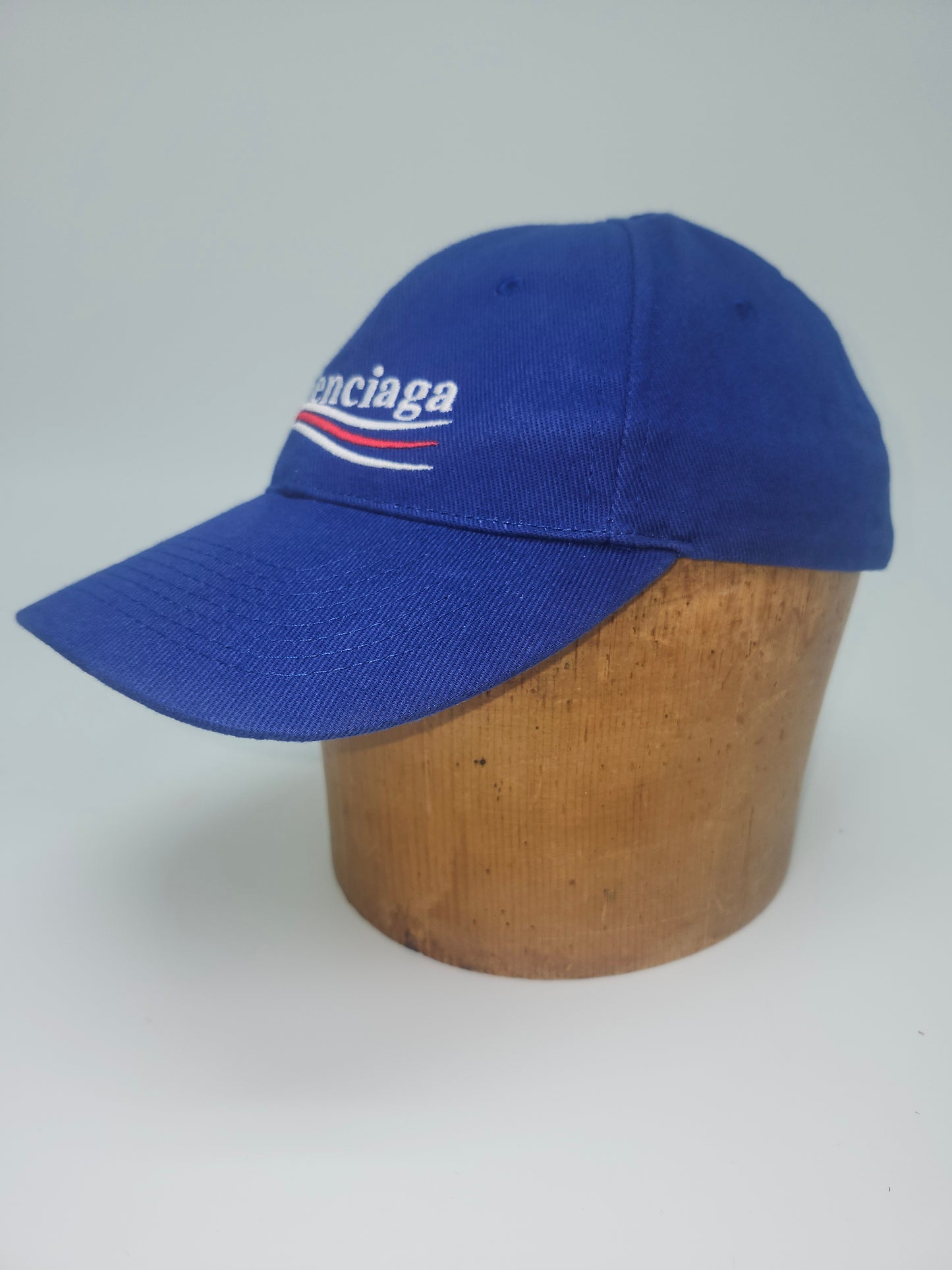 NWT Balenciaga Sapphire & White Political Hat Circa 2017 NWT