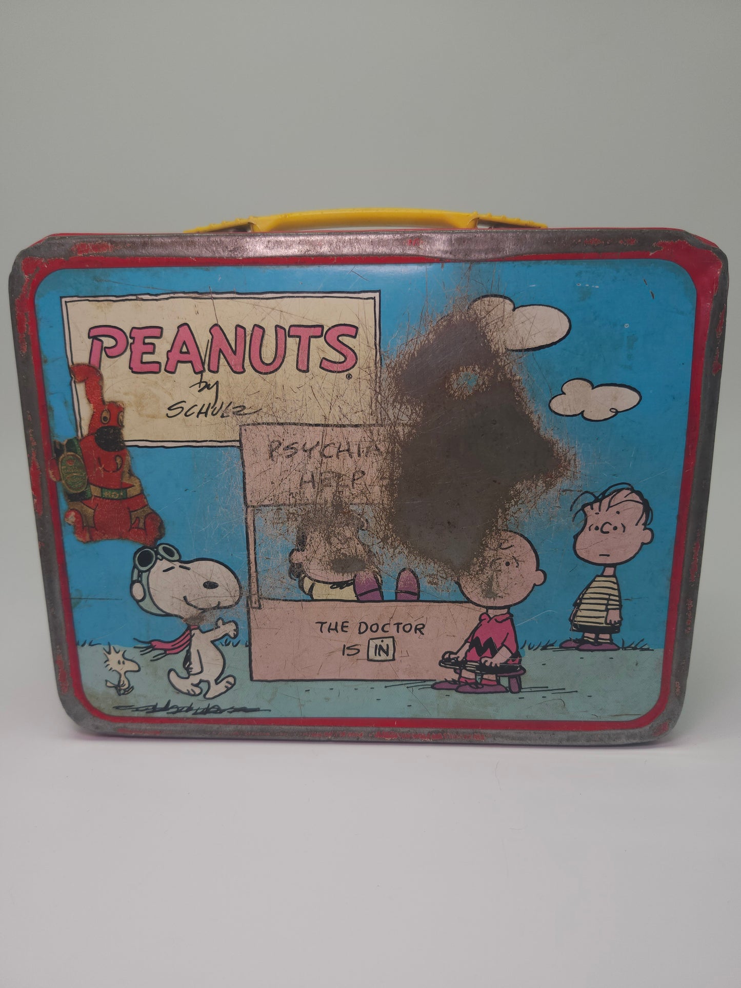 ~1973~ THERMOS Charlie Brown Metal Lunch Box