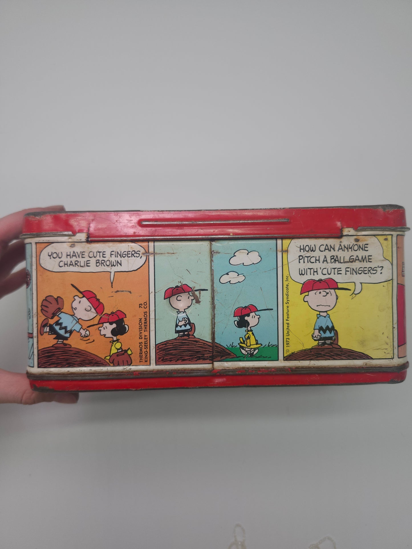 ~1973~ THERMOS Charlie Brown Metal Lunch Box